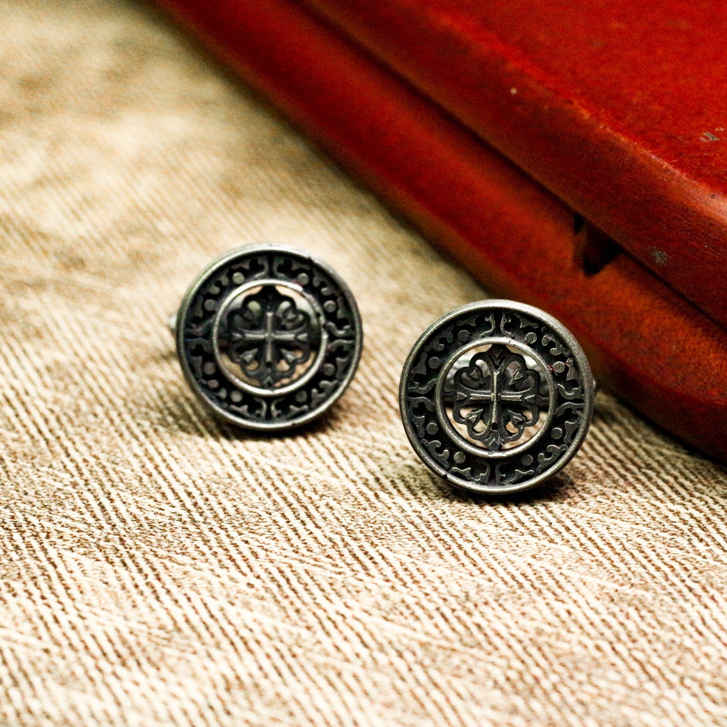 Simple Fashion Cufflinks - 925 Silver Handmade