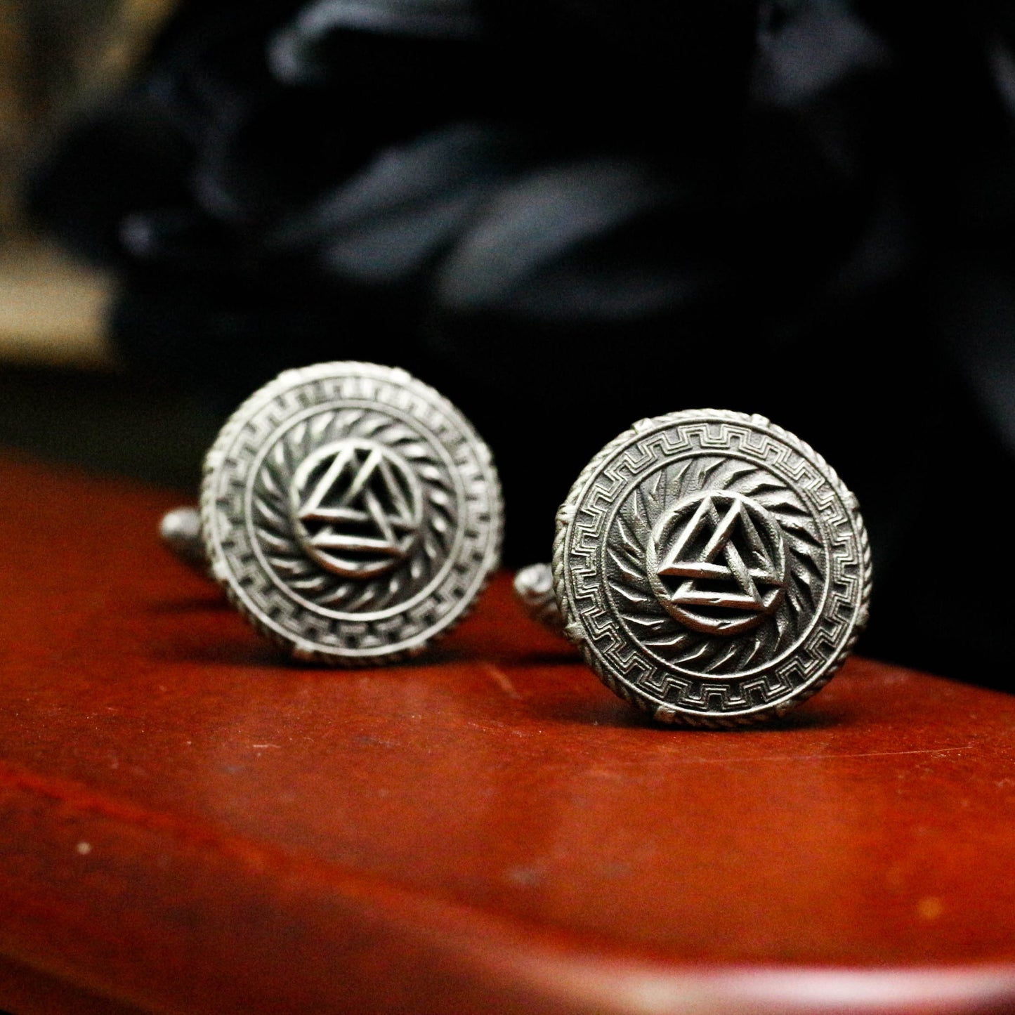Viking Coat of Arms Cufflinks - 925 Silver Handmade