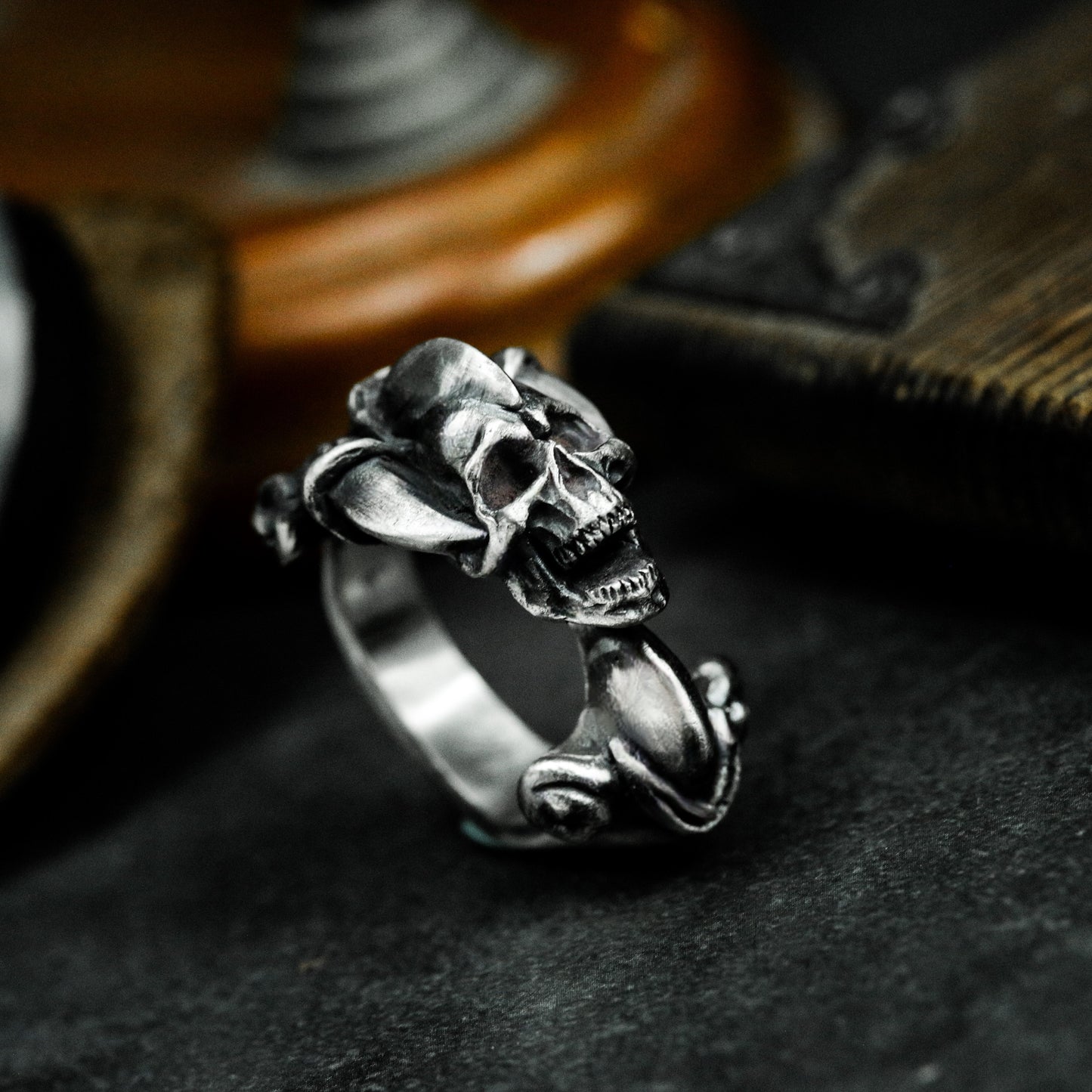 Eagle Claw Skull Ring ¨C 925 Sterling Silver Handmade