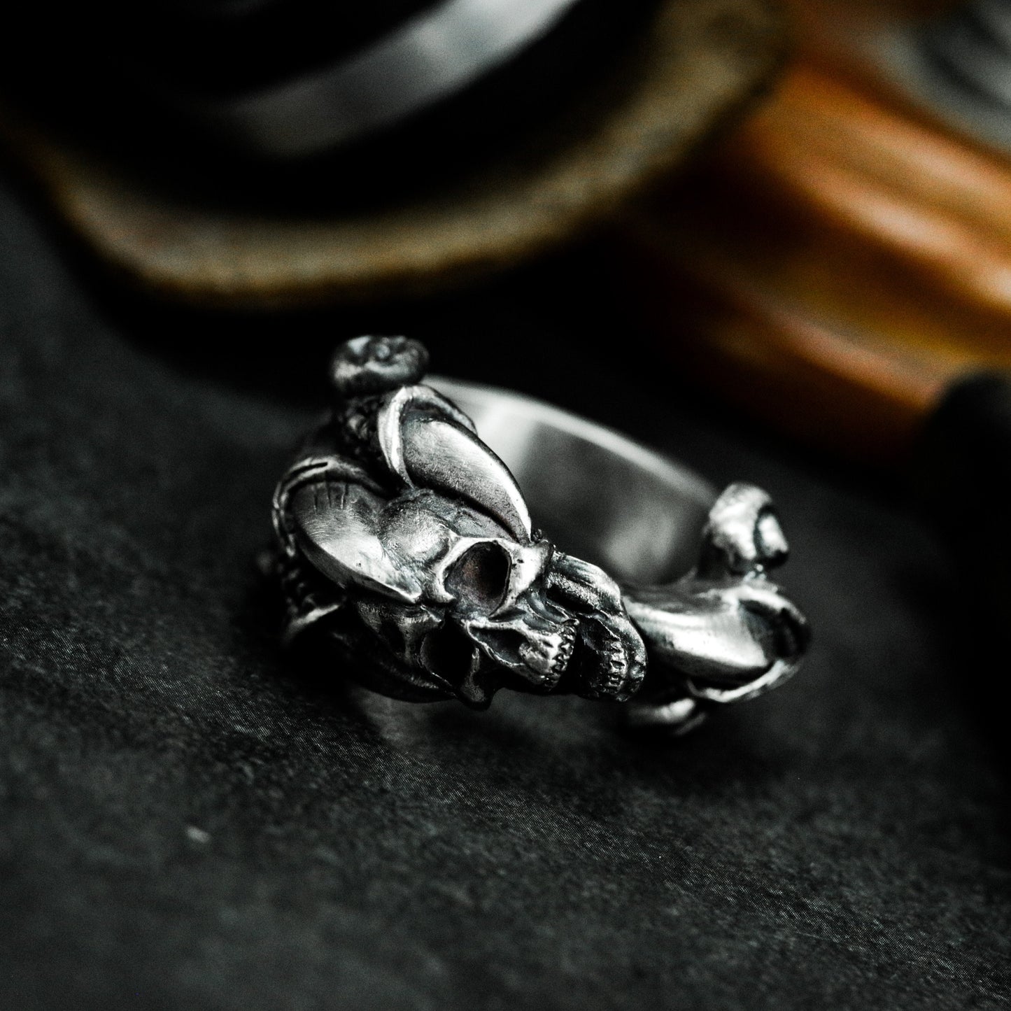 Eagle Claw Skull Ring ¨C 925 Sterling Silver Handmade