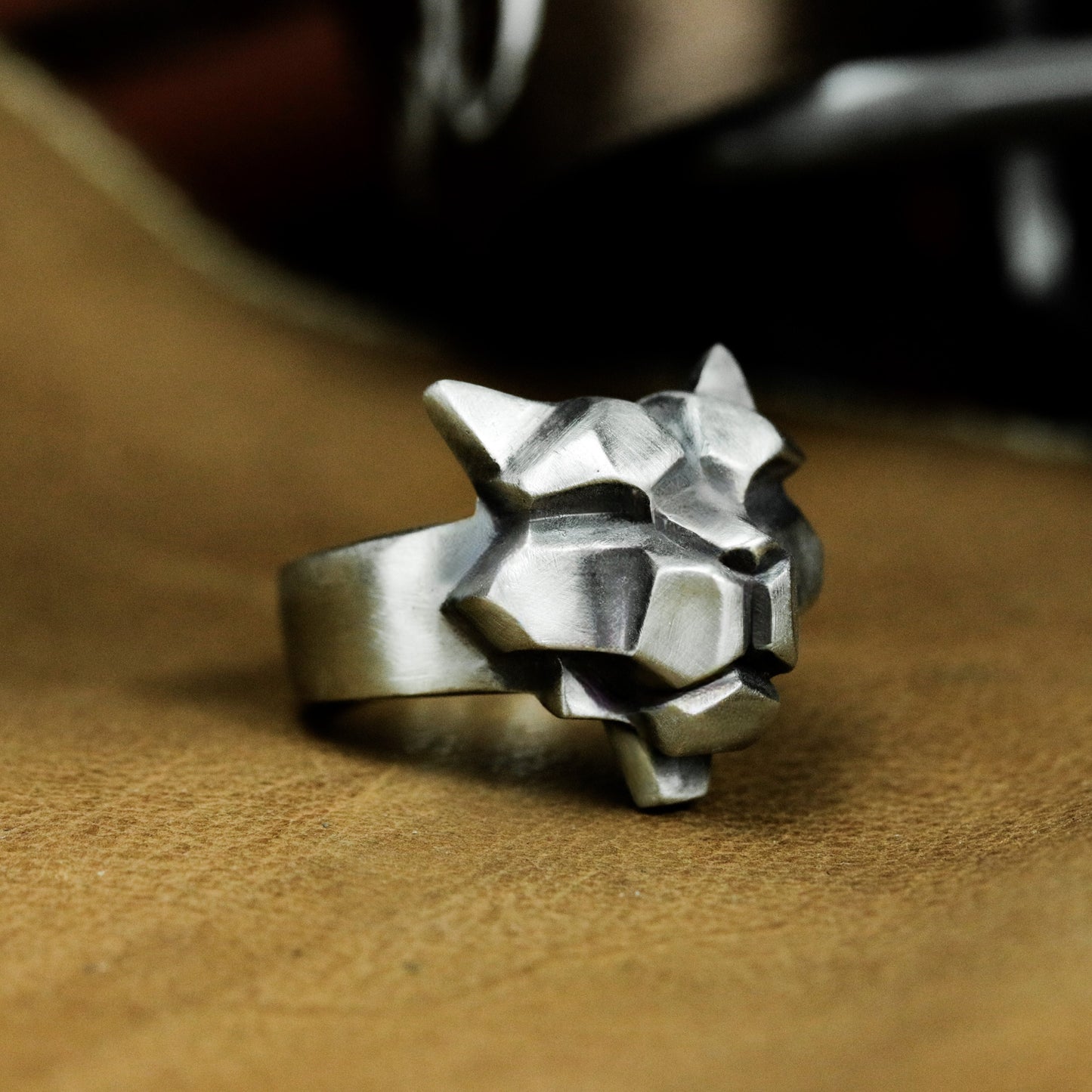 Totem Tiger Ring - 925 Silver Handmade