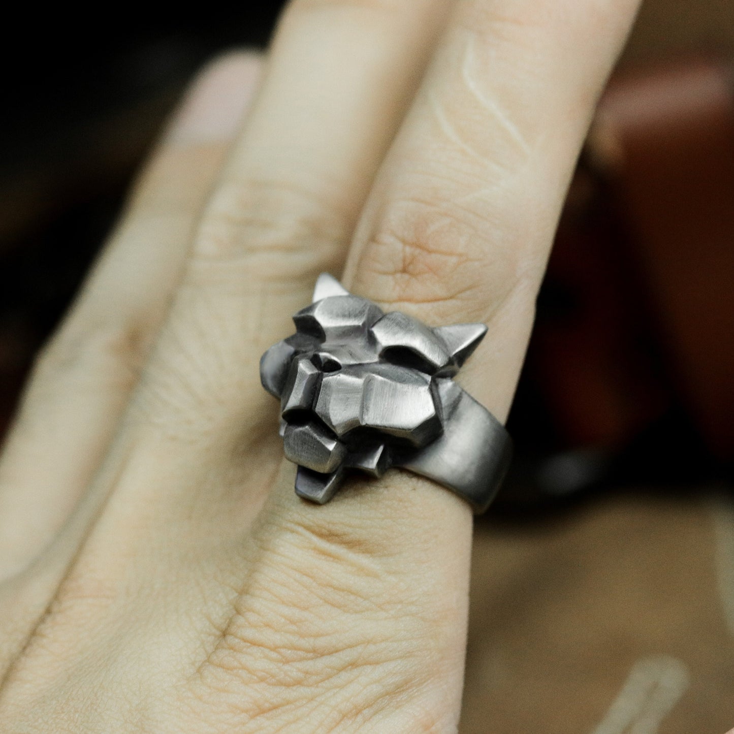 Totem Tiger Ring - 925 Silver Handmade