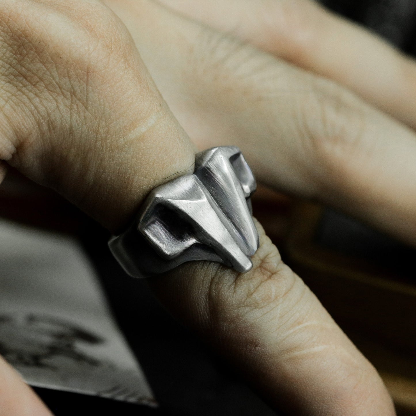 Symbolic Sheep Ring - 925 Silver Handmade
