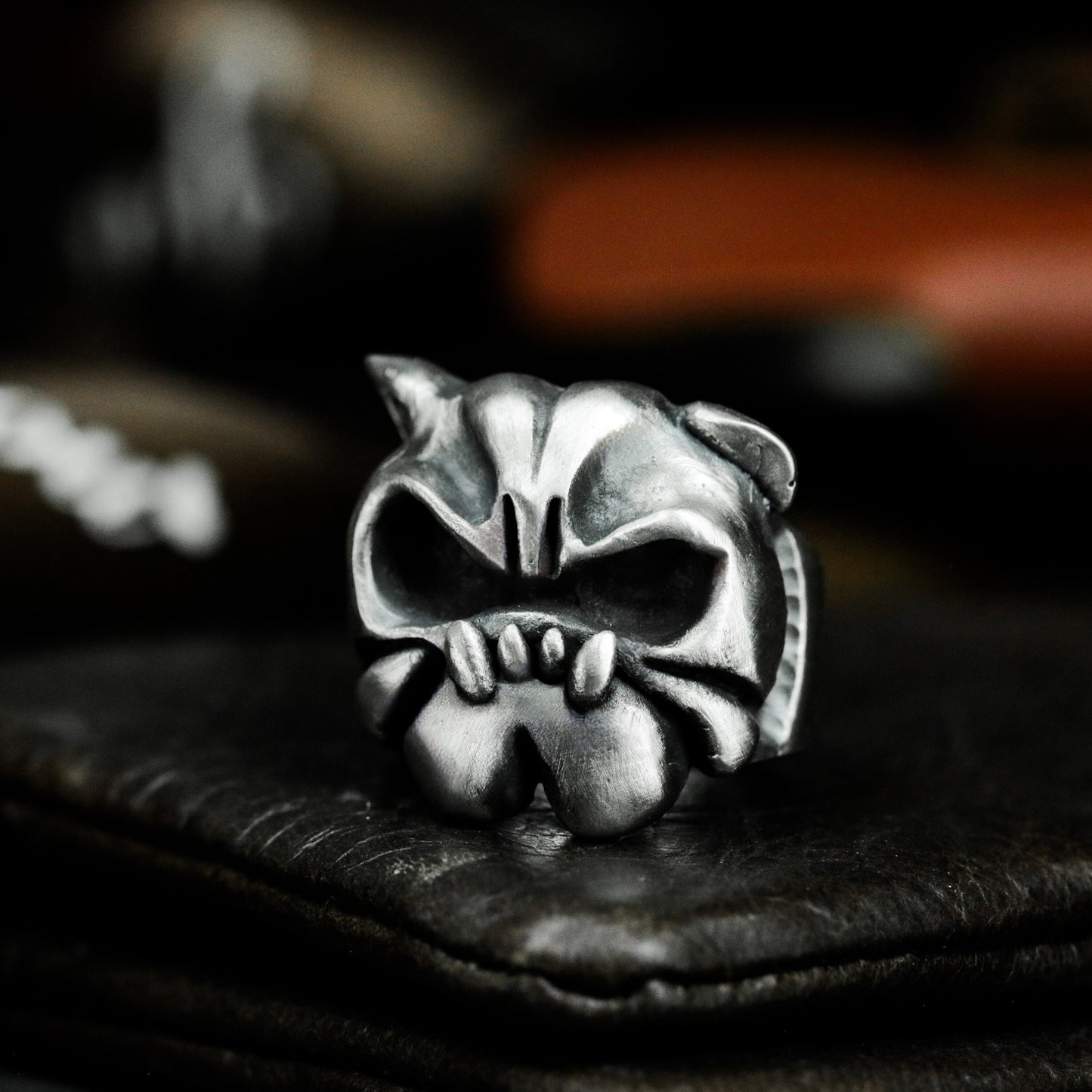 Shar Pei Dog Ring - 925 Silver Handmade