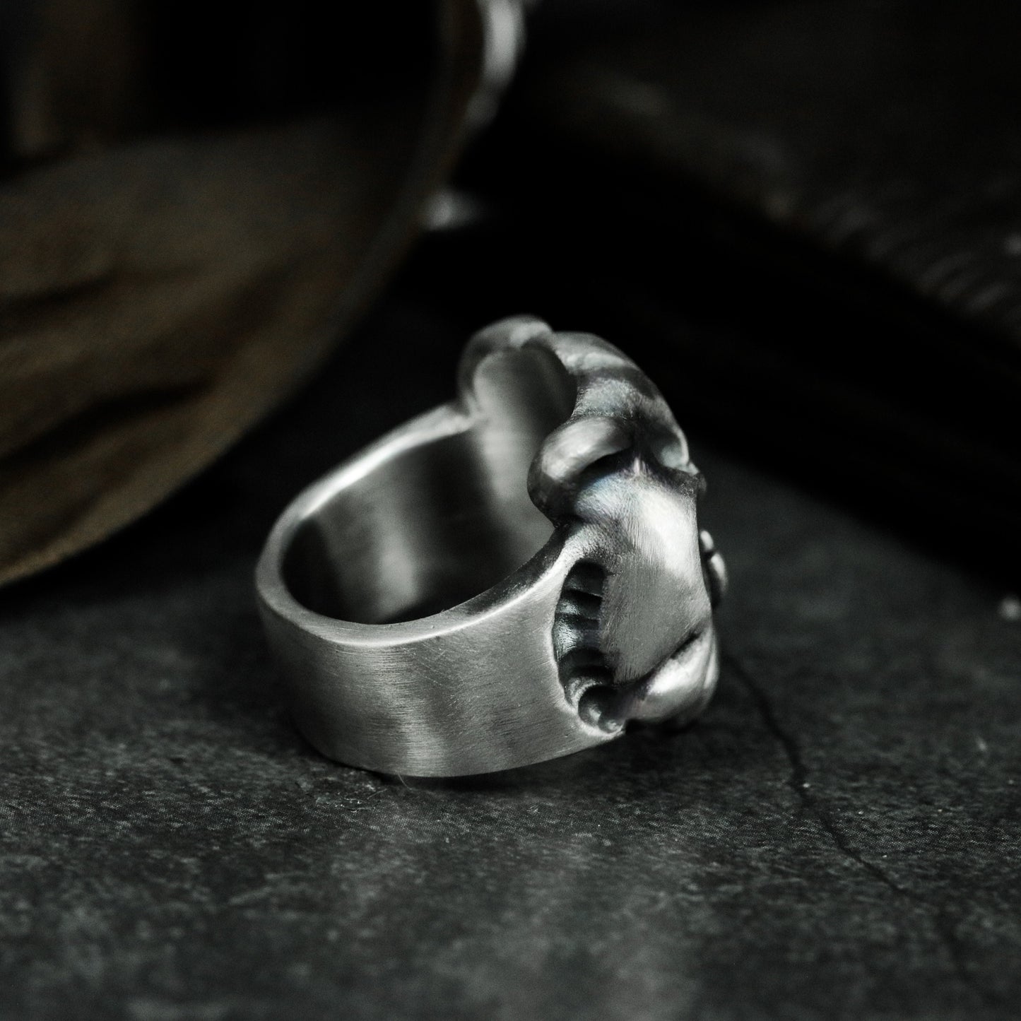 Shar Pei Dog Ring - 925 Silver Handmade