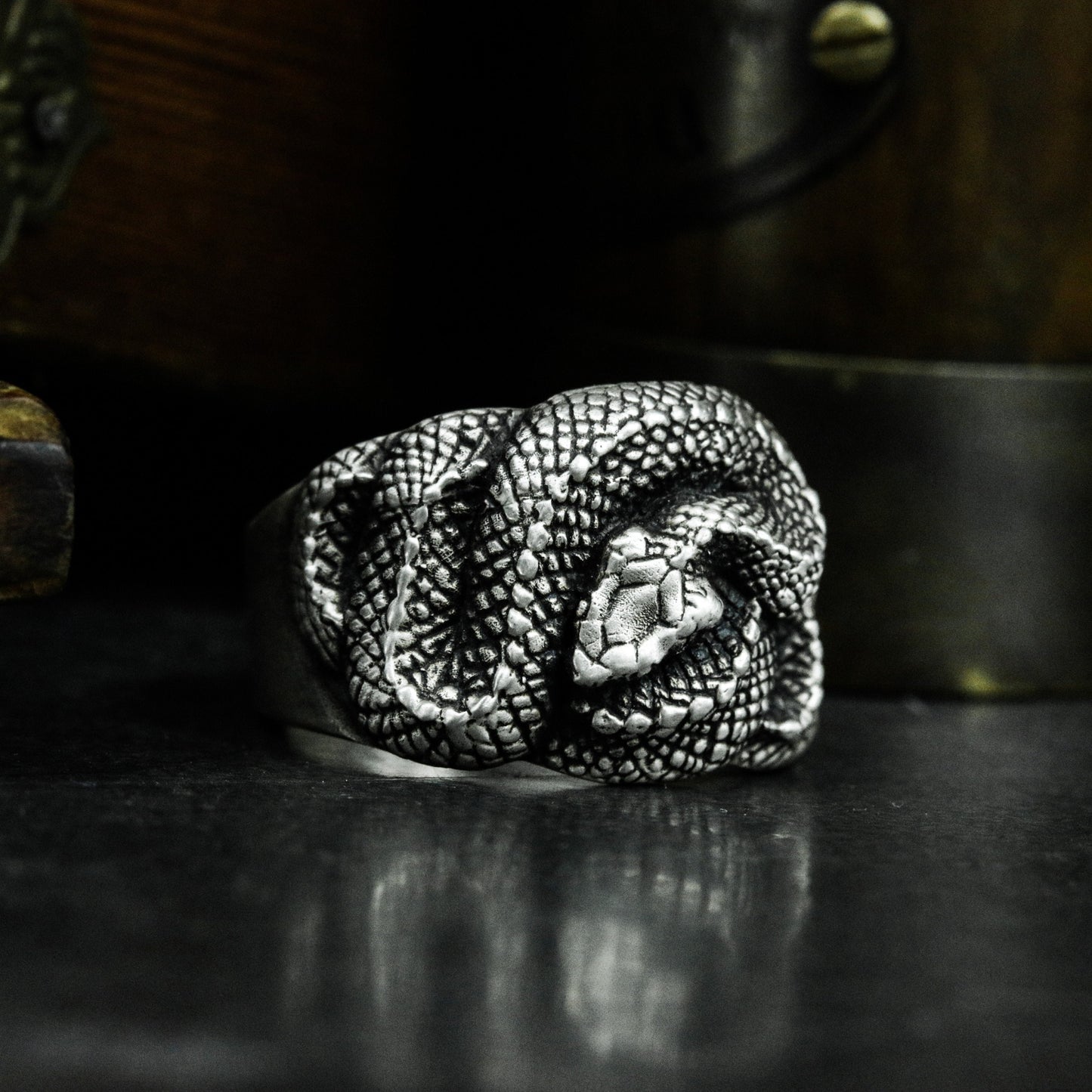 Coiled Snake Ring ¨C 925 Sterling Silver Handmade