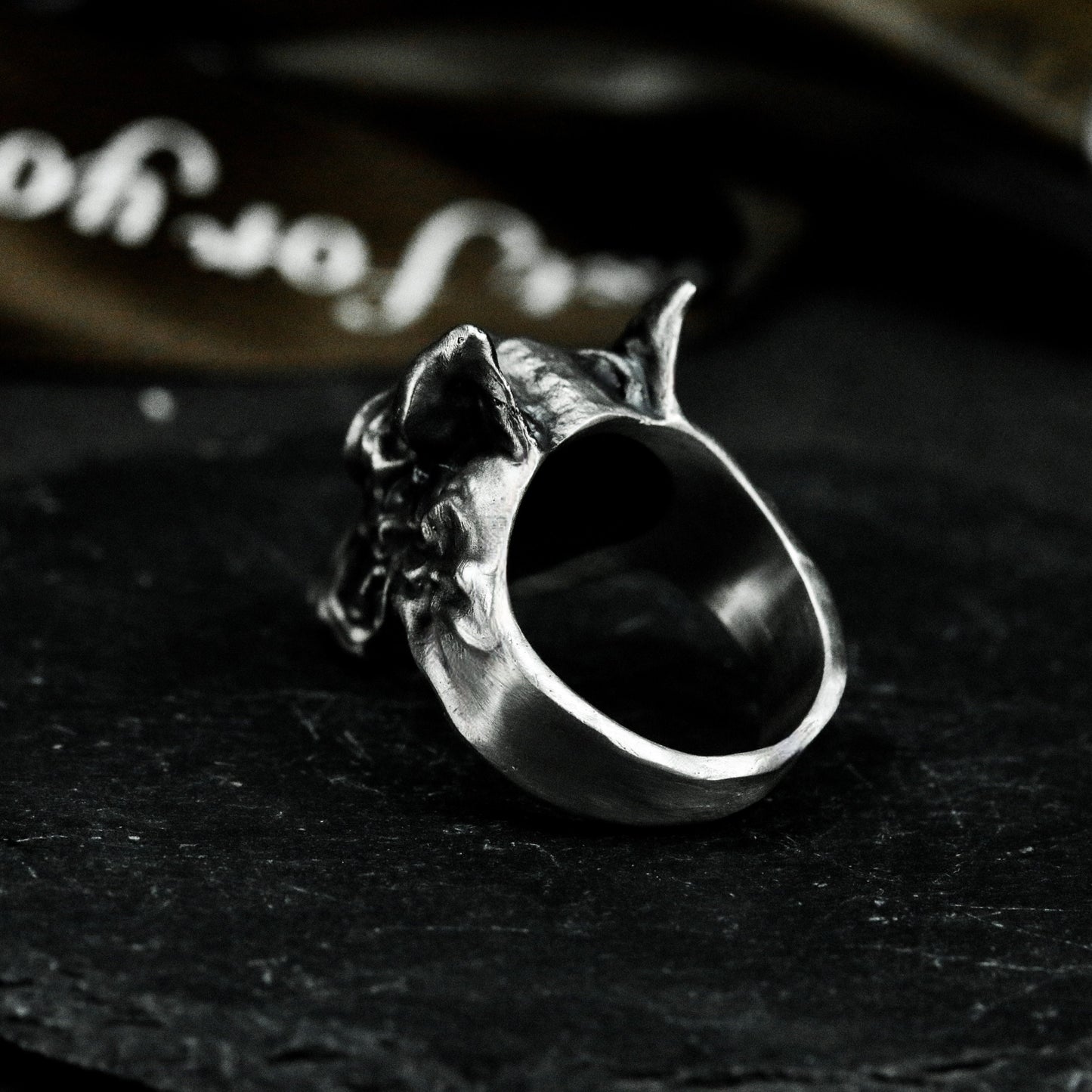 Wolf King Totem Ring - 925 Silver Handmade
