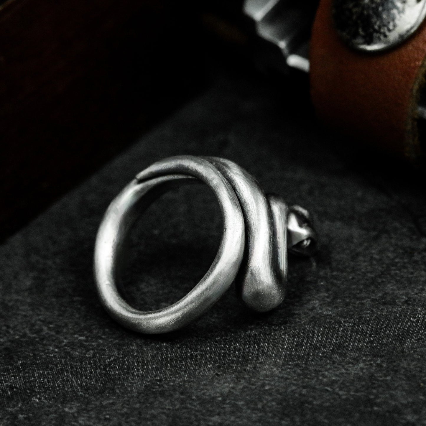 Coiled Viper Ring - 925 Silver Handmade
