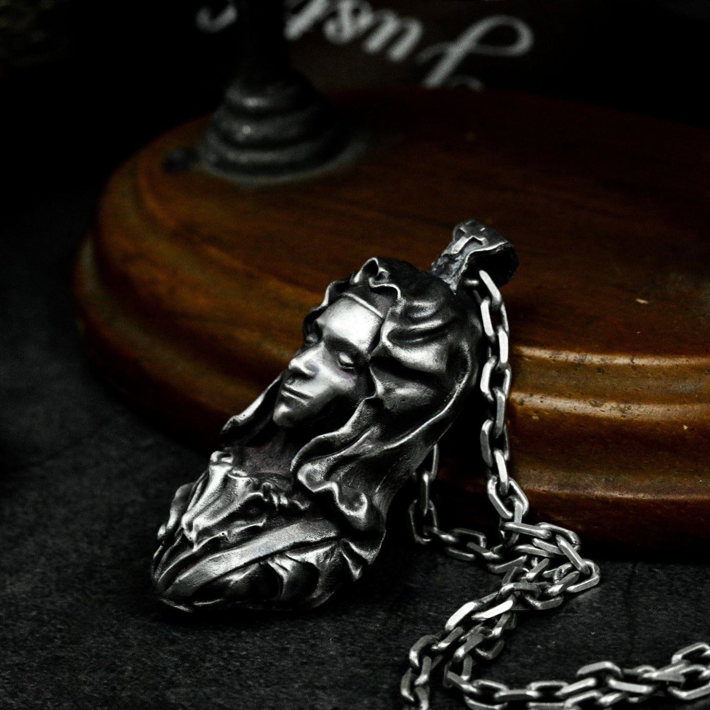 Virgin Mary Pendant - 925 Silver Handmade
