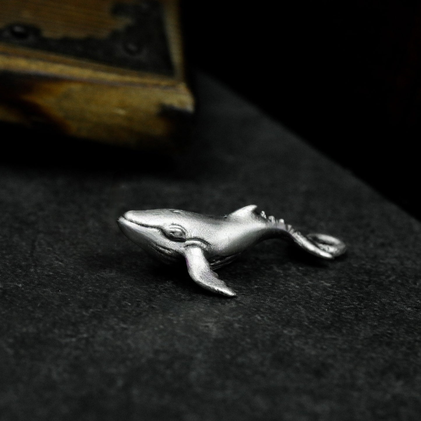 Whale Ocean Pendant - 925 Silver Handmade