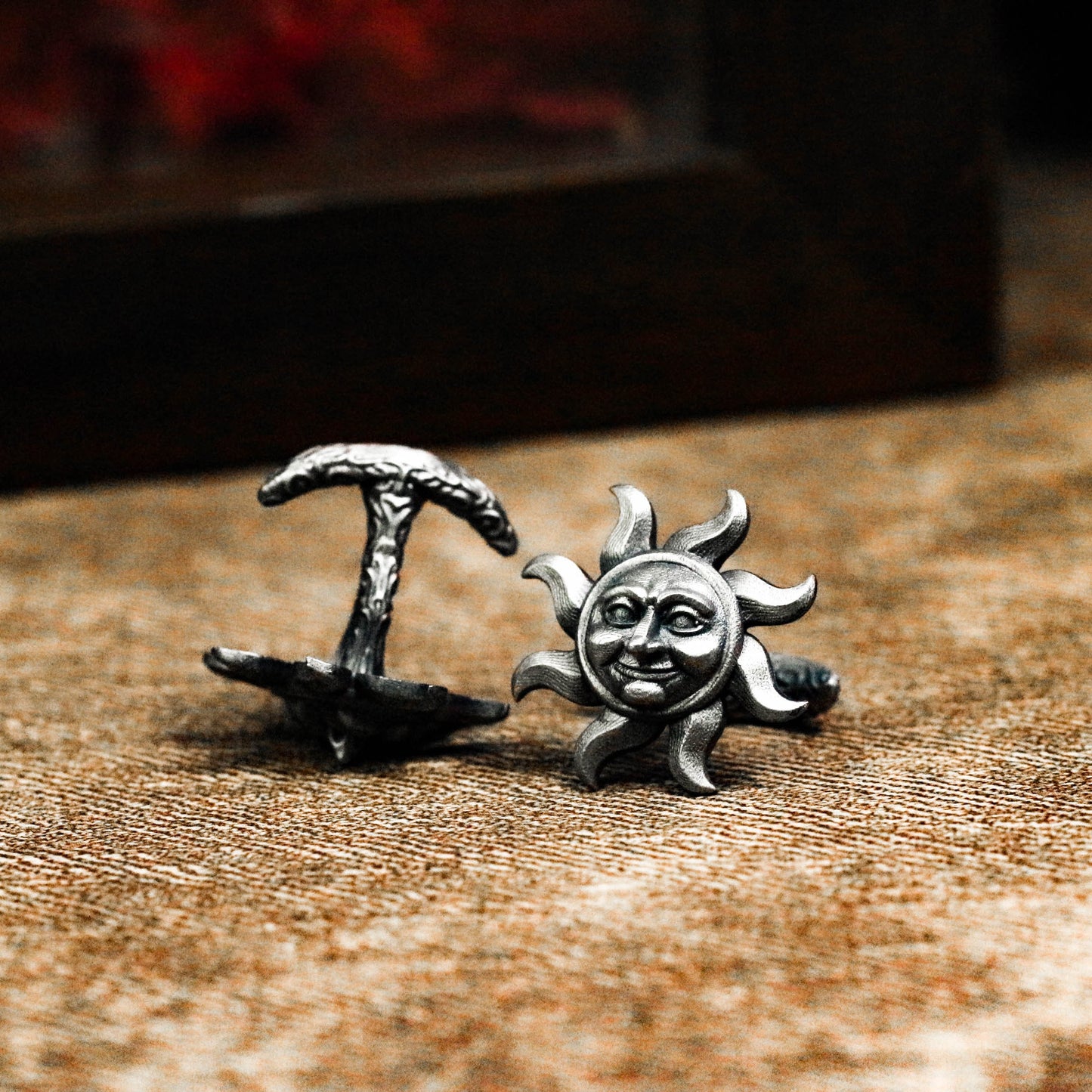 Sunshine Cufflinks - 925 Sterling Silver Handmade