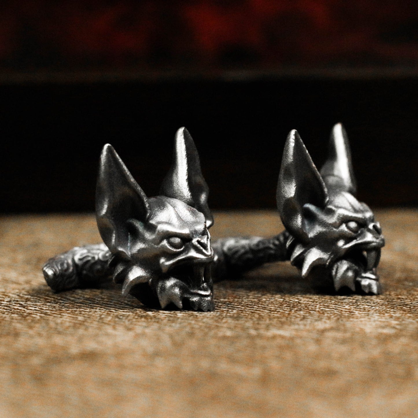 Bat Demon Cufflinks - 925 Silver Handmade
