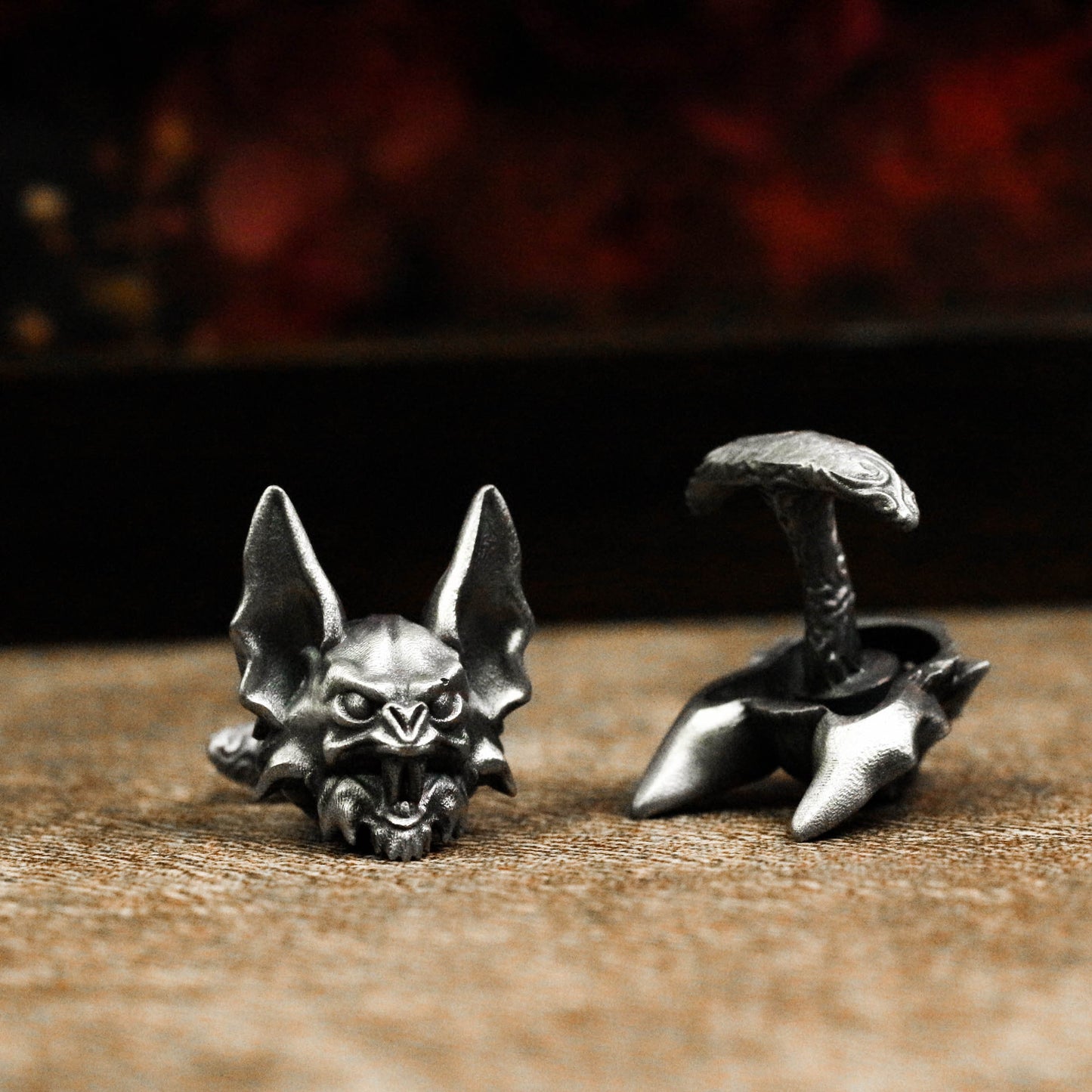 Bat Demon Cufflinks - 925 Silver Handmade