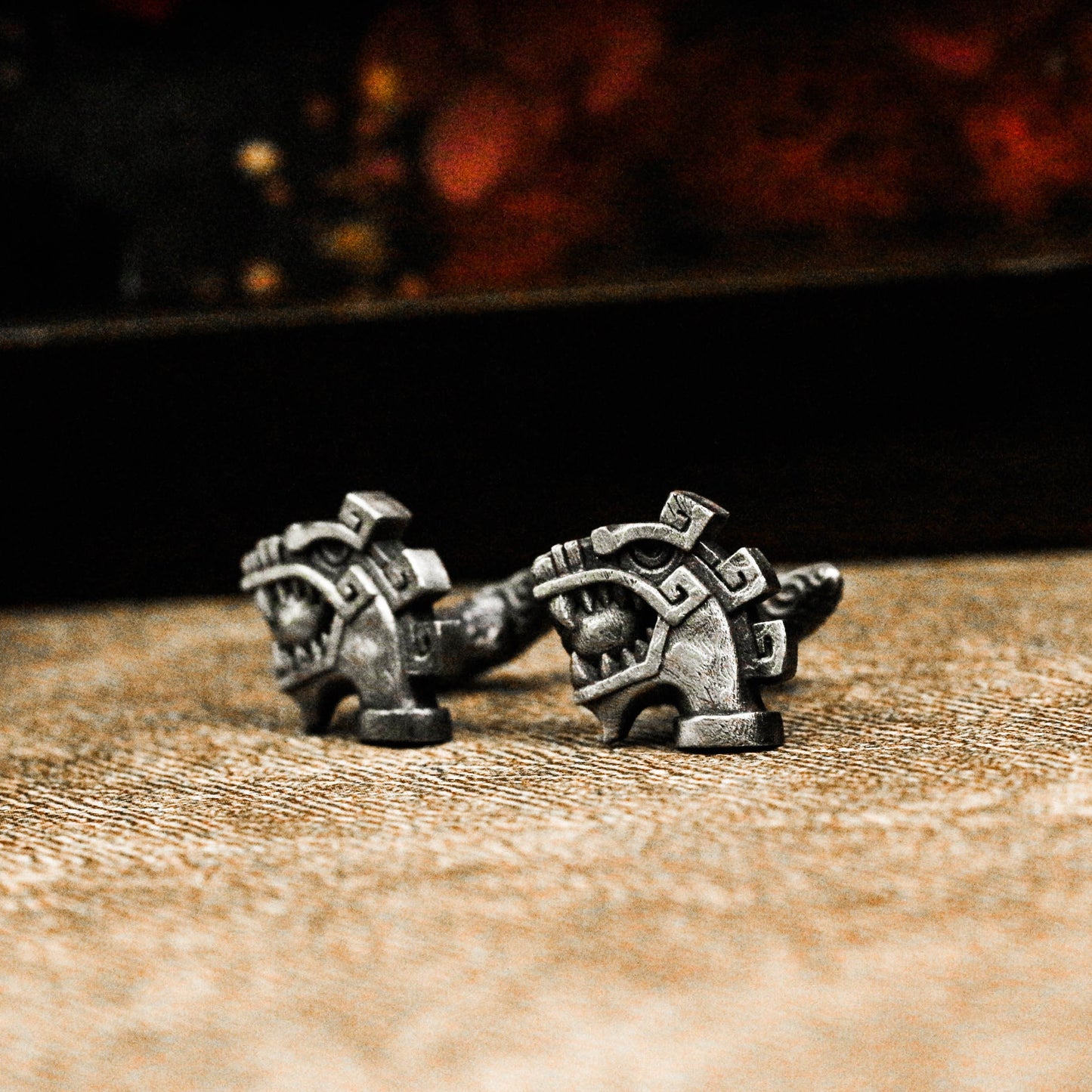 Maya Snake Cufflinks - Handmade 925 Silver