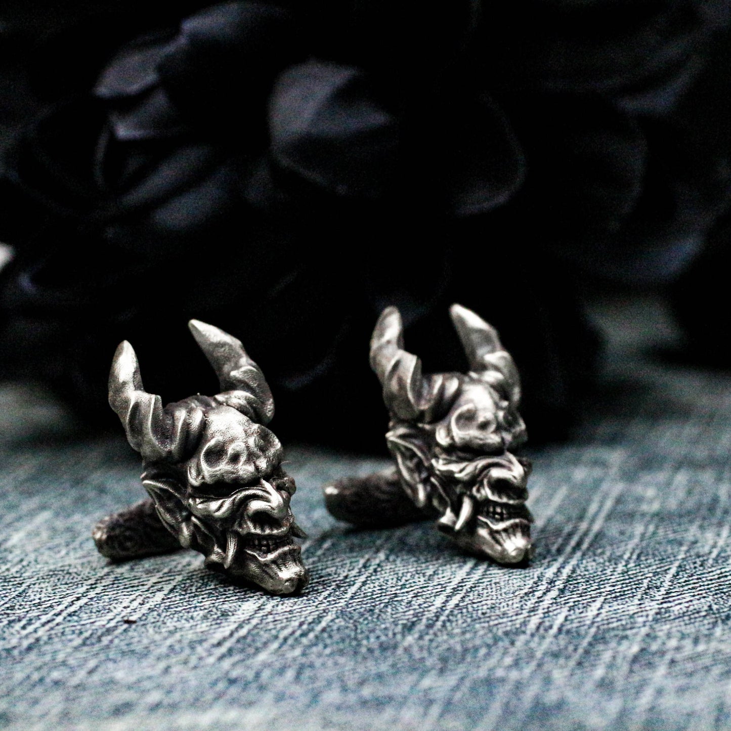 Ugly Devil Cufflinks - 925 Silver Handmade