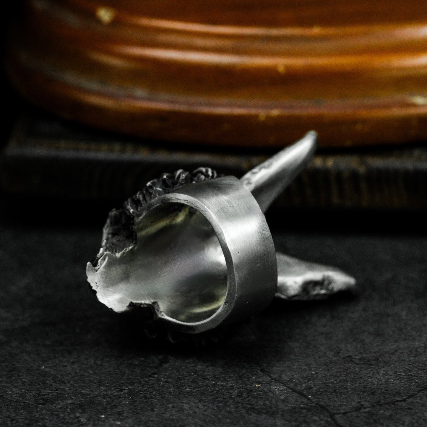Snarling Rabbit Ring ¨C Handmade 925 Silver Fierce Animal Band