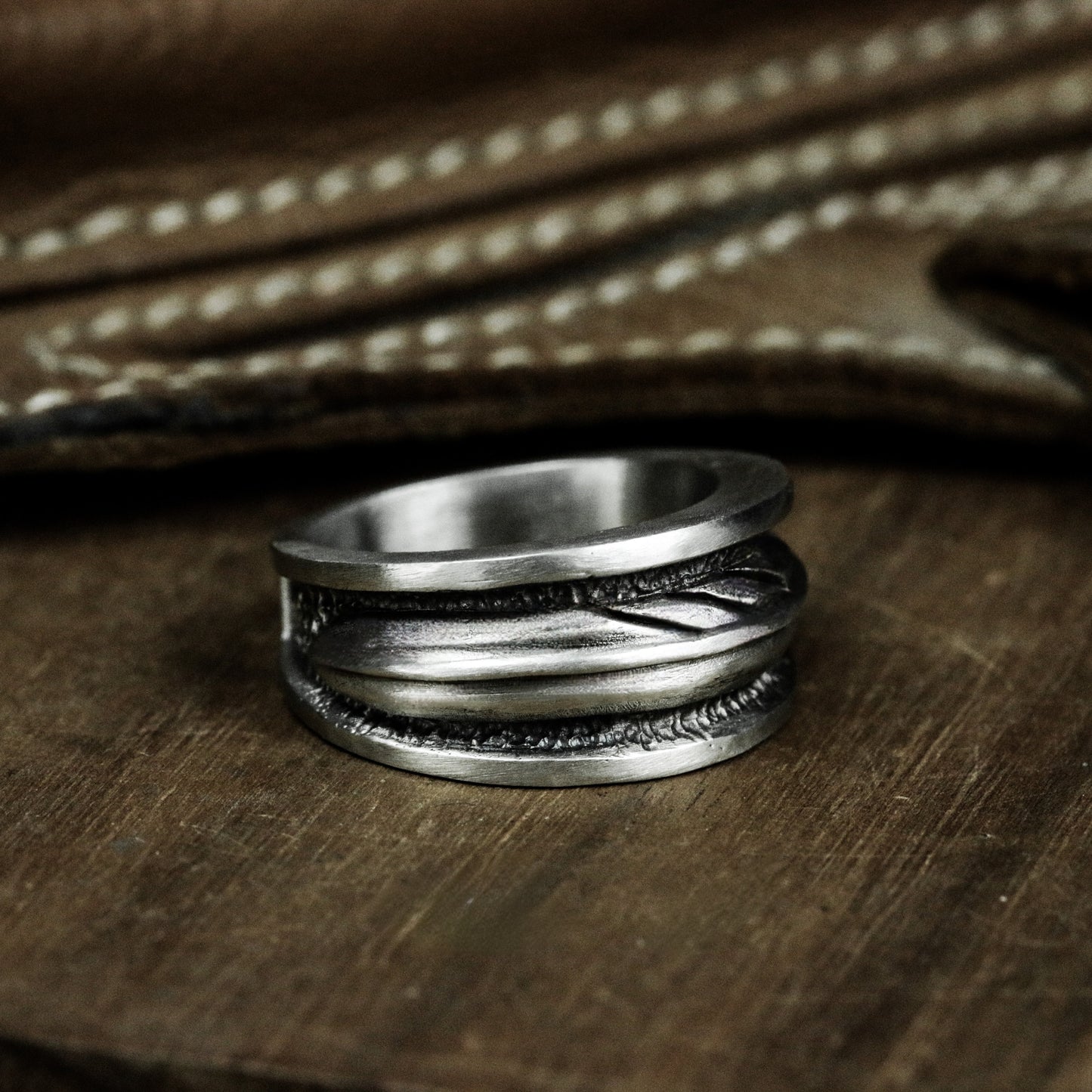 Takahashi Feather Ring - 925 Silver Handmade