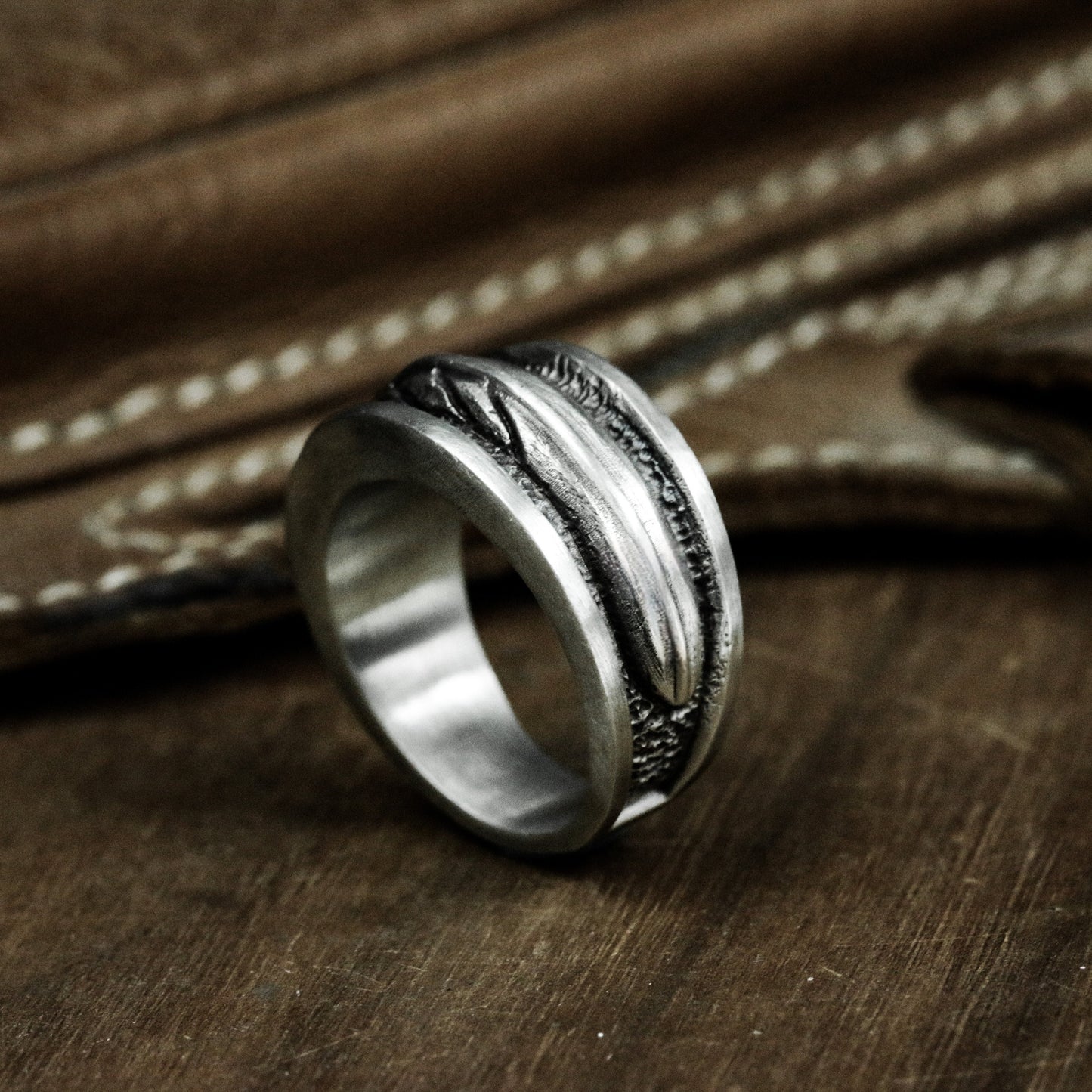 Takahashi Feather Ring - 925 Silver Handmade