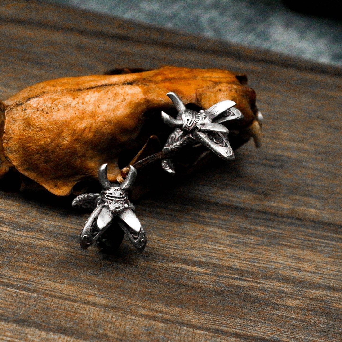 Mechanical Beetle Cufflinks - 925 Sterling Silver Handmade