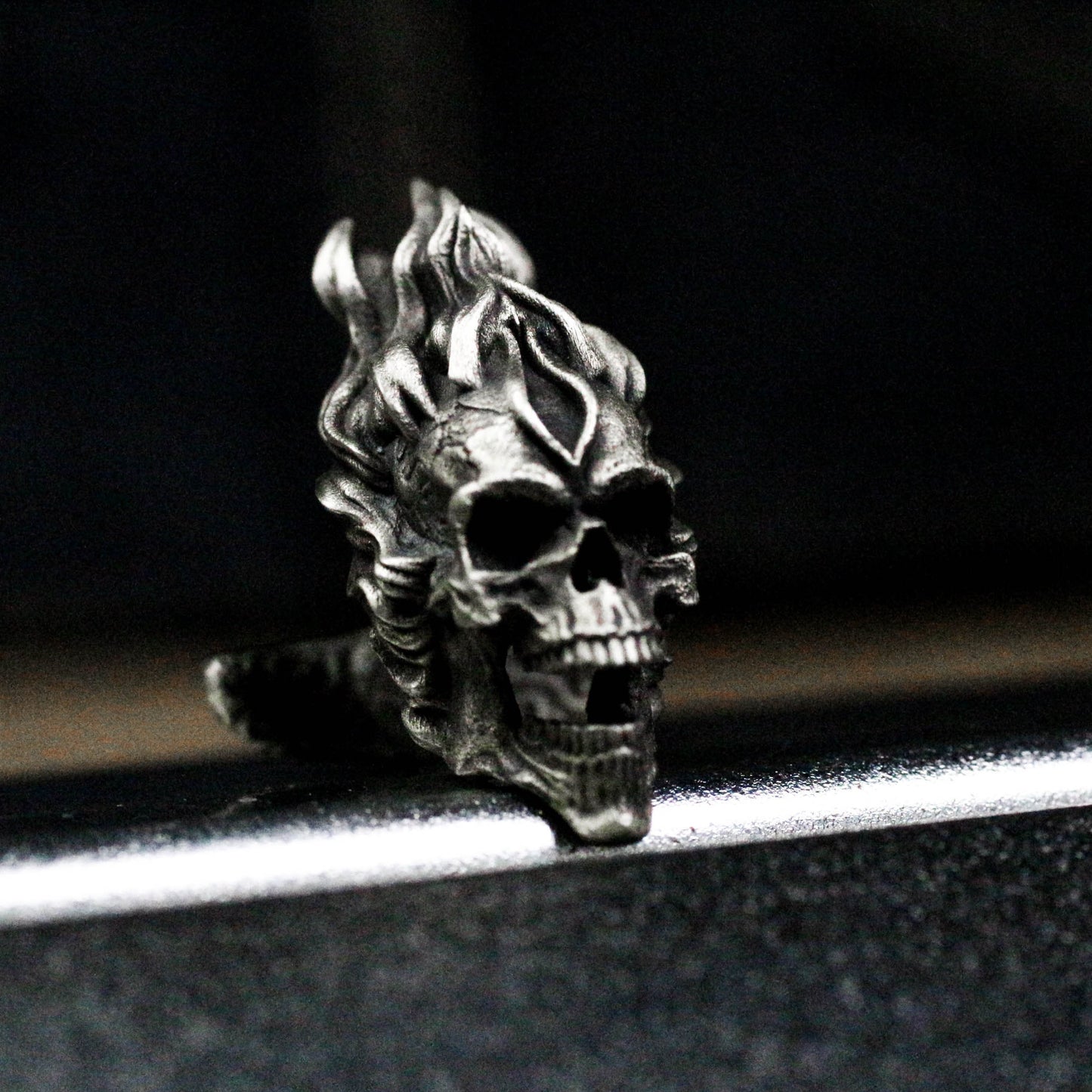 Angry Skull Cufflinks - 925 Sterling Silver Handmade