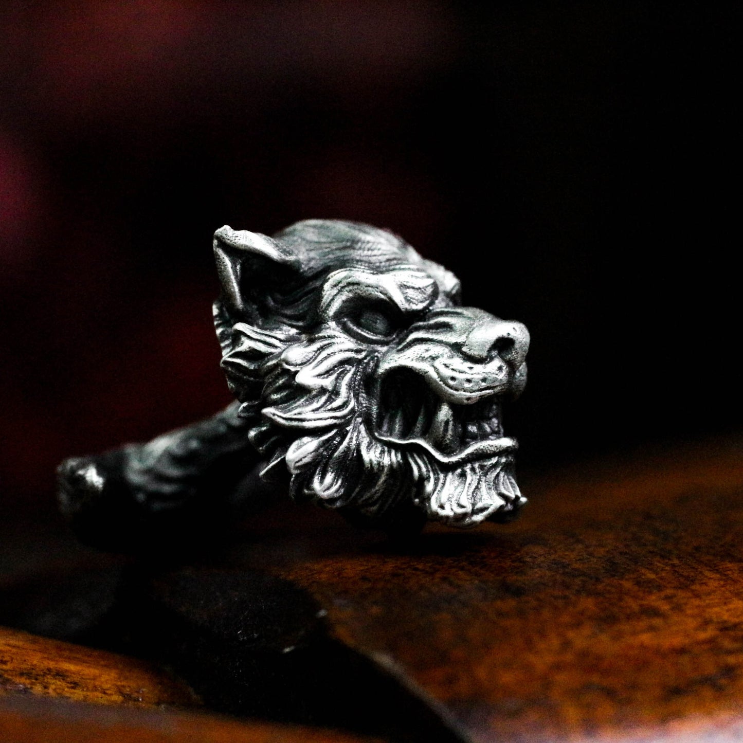 Angry Tiger Cufflinks, 925 Silver Handmade