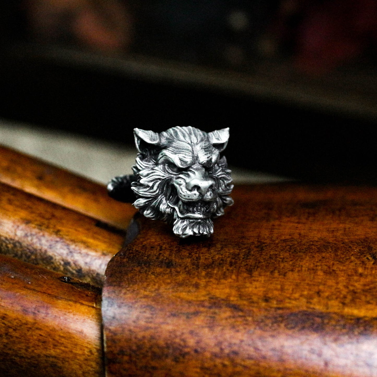 Angry Tiger Cufflinks, 925 Silver Handmade
