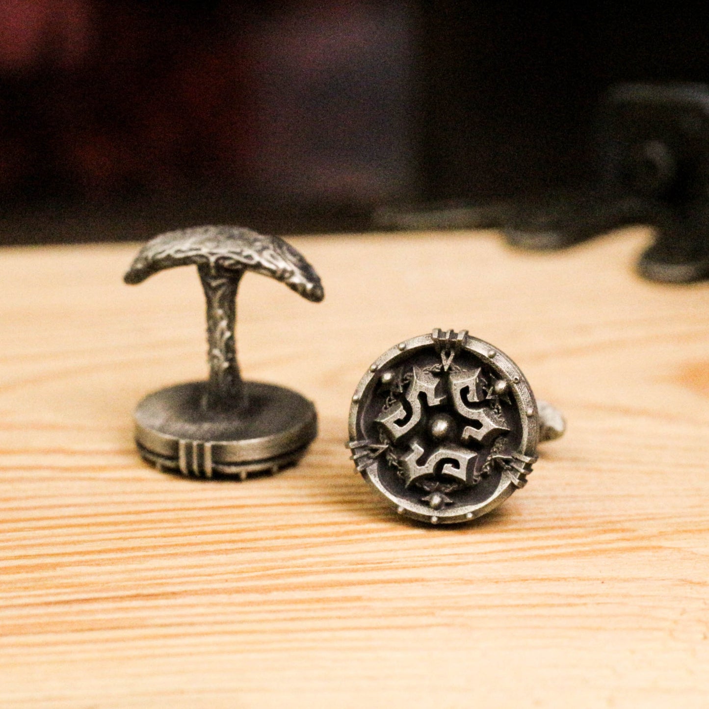 Viking Emblem Cufflinks - 925 Silver Handmade