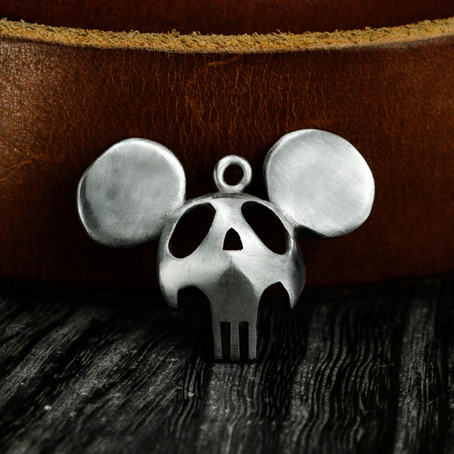 Cartoon Skull Pendant ¨C Handmade 925 Silver Necklace
