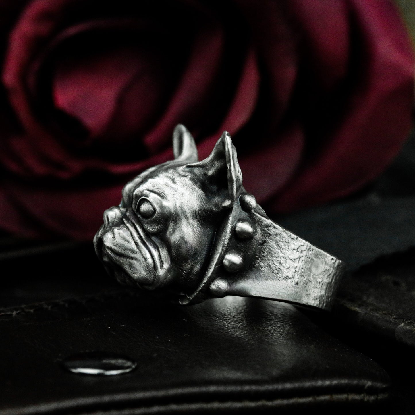 French Bulldog Ring - 925 Silver Handmade Loyal Companion