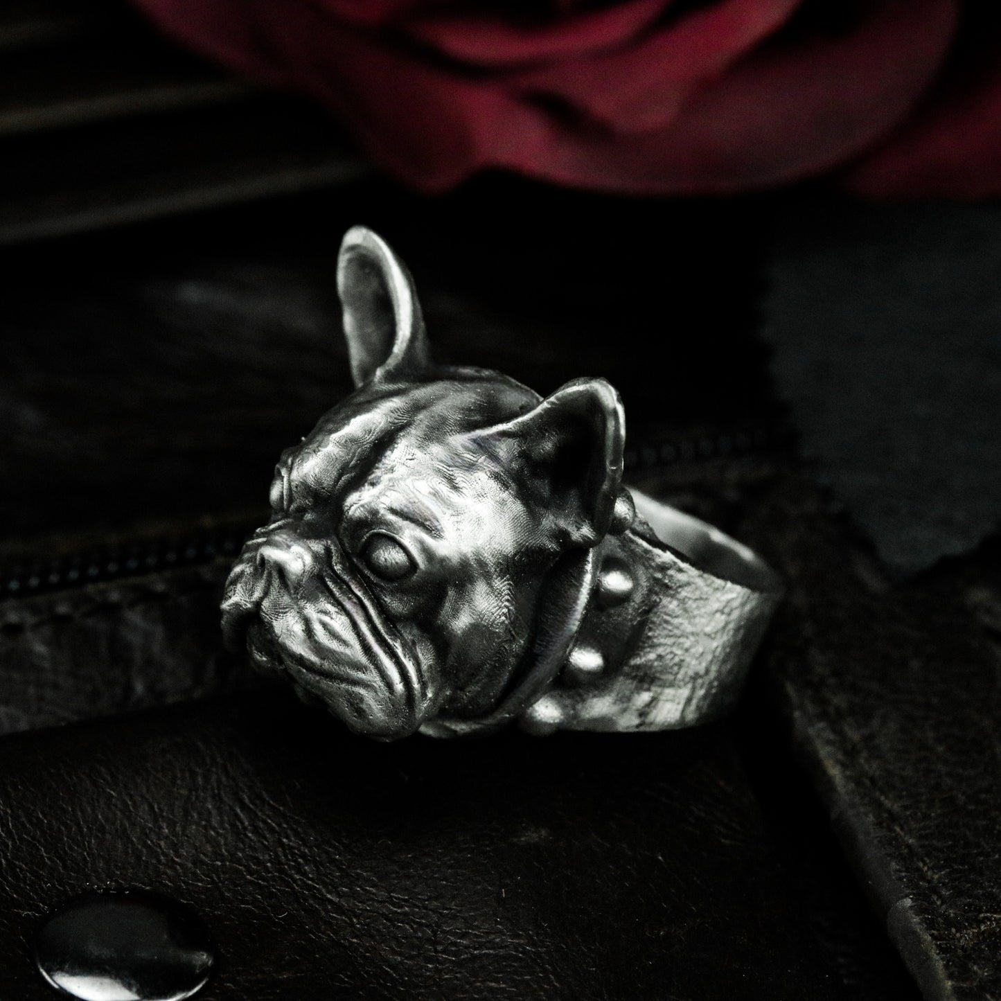 French Bulldog Ring - 925 Silver Handmade Loyal Companion