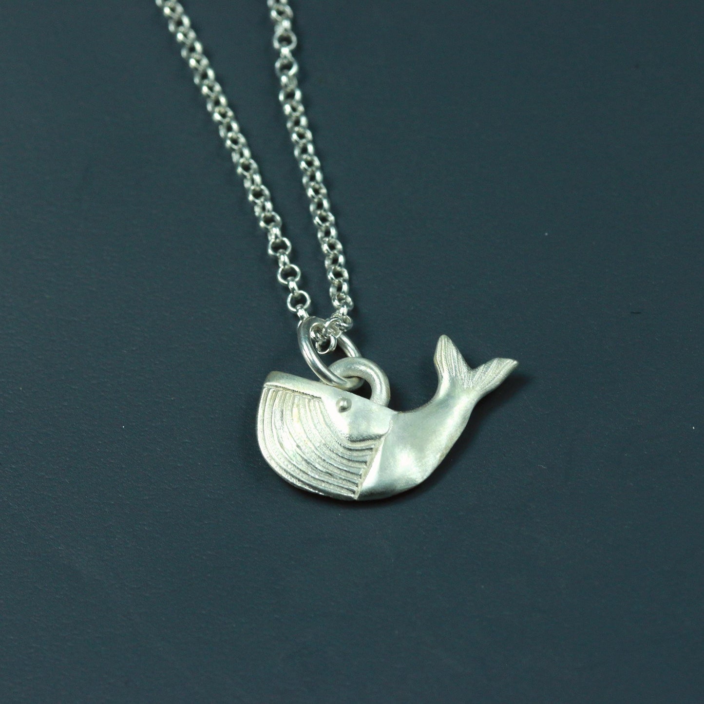 Whale Pendant - 925 Sterling Silver Handmade