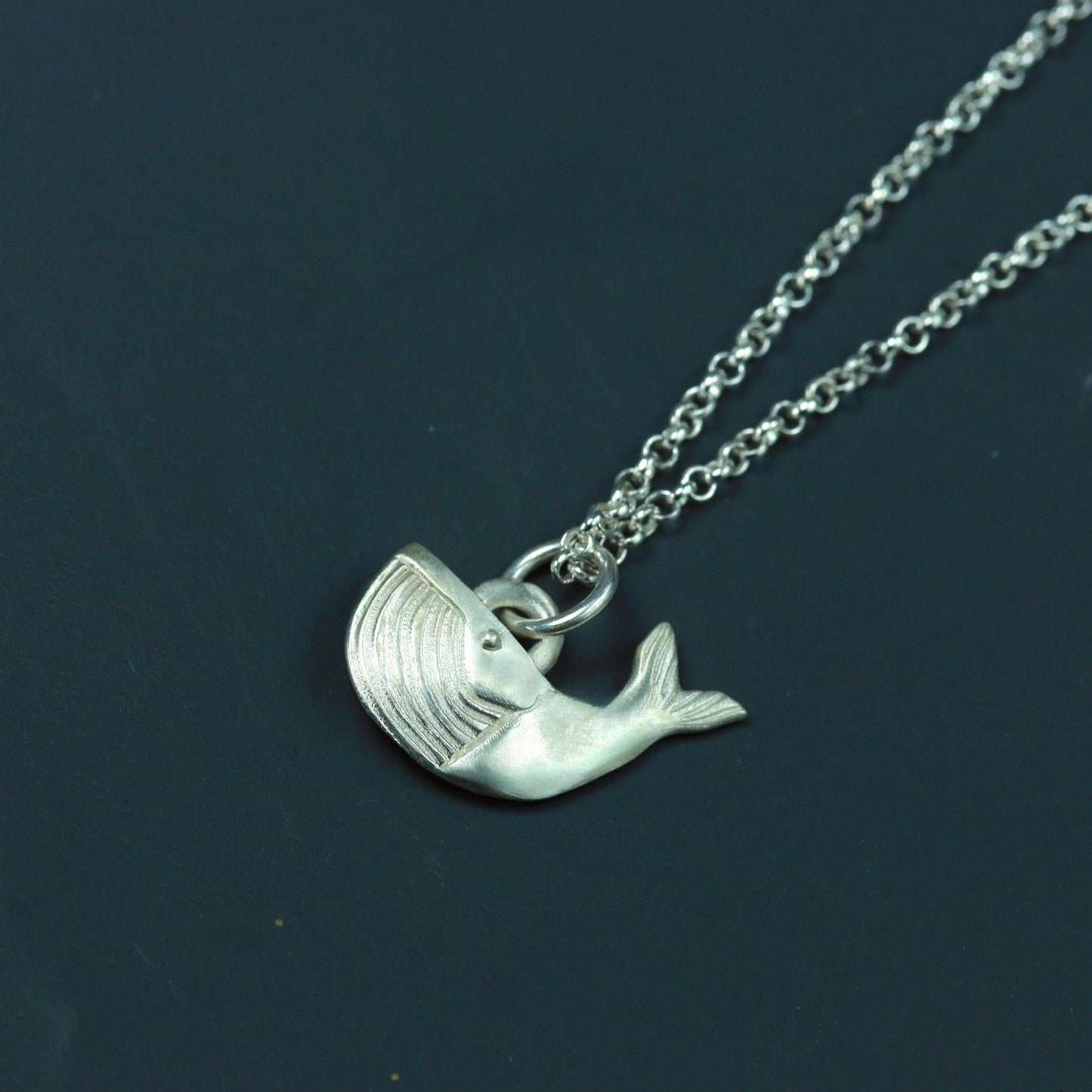 Whale Pendant - 925 Sterling Silver Handmade