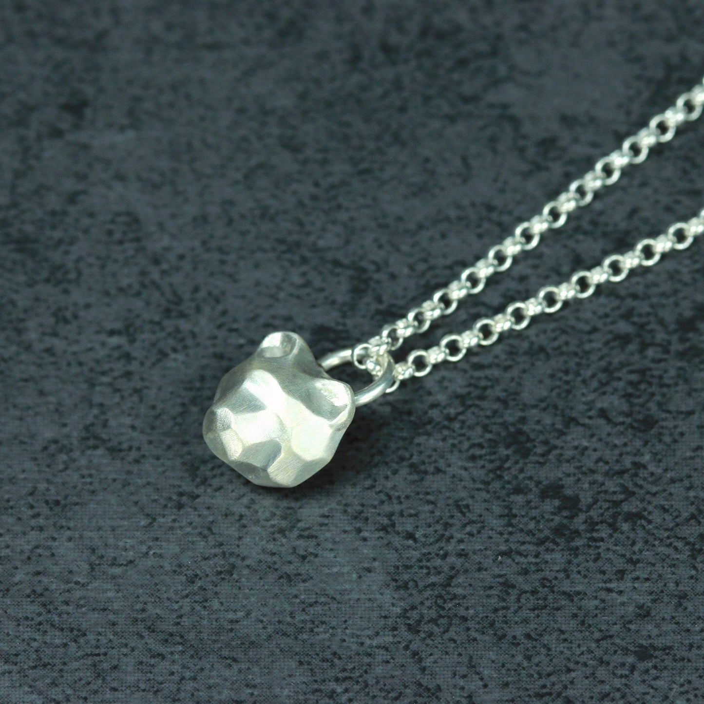 Bear Origami Pendant - 925 Sterling Silver Handmade