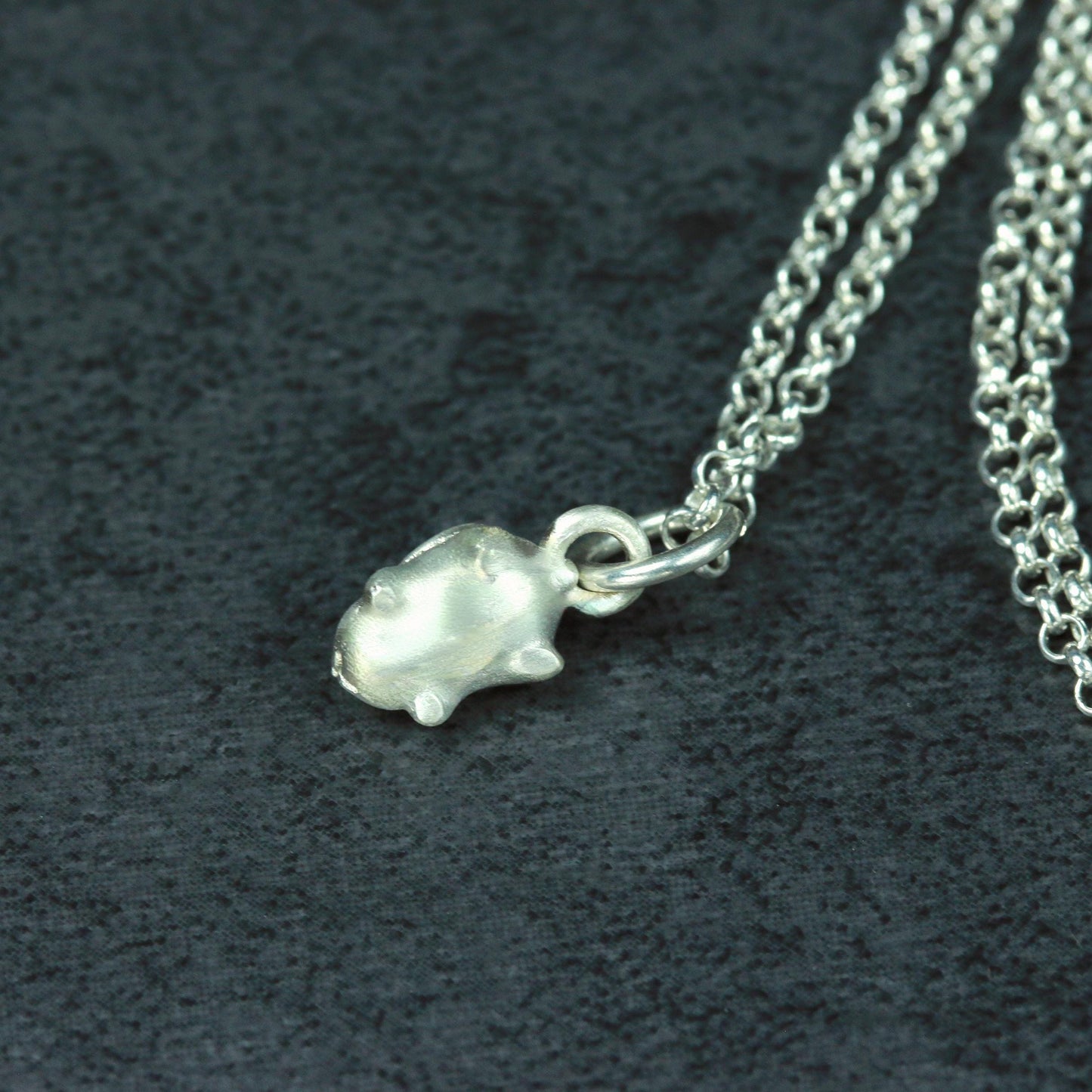 Cute Rabbit Pendant - 925 Sterling Silver Handmade