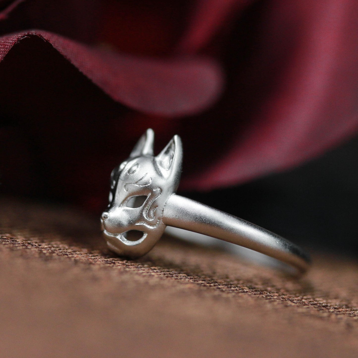 Mystic Cat Mask Ring ââ‚?925 Sterling Silver Handmade Gothic Animal Jewelry