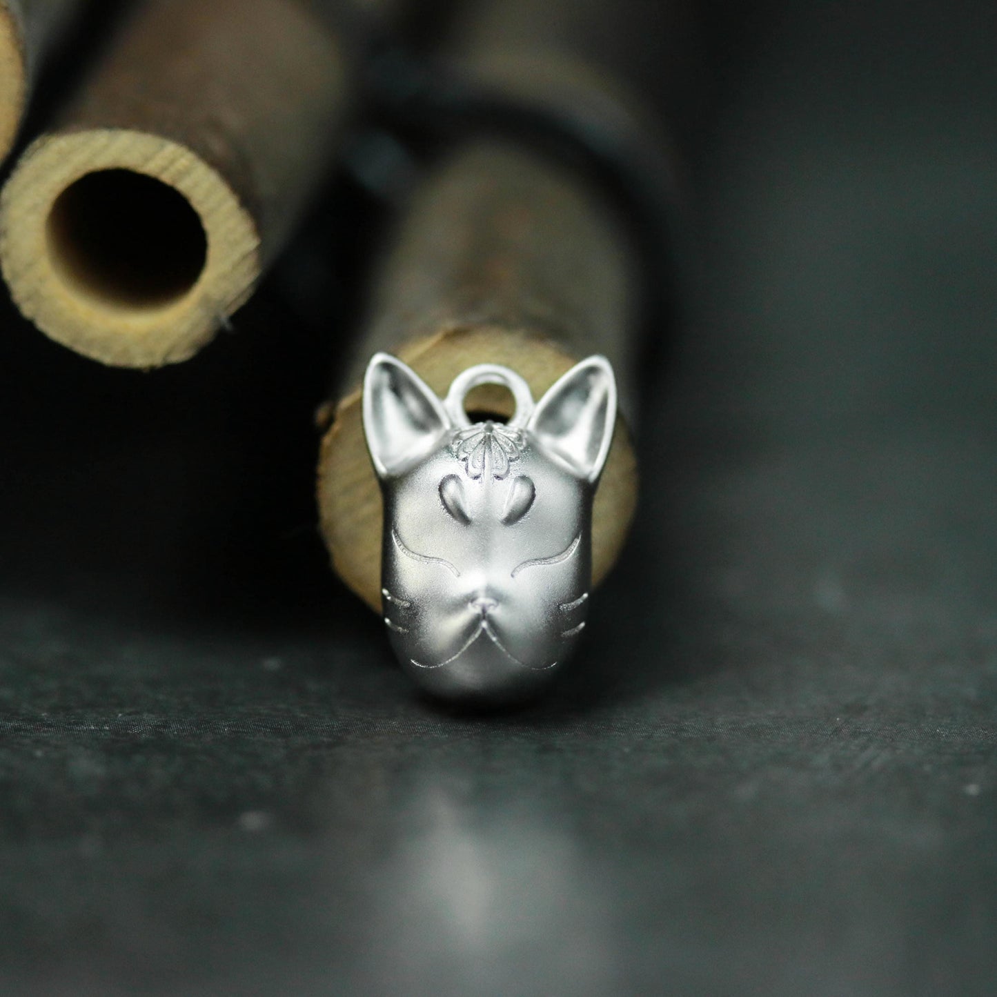 Fox Head Pendant - 925 Sterling Silver Handmade