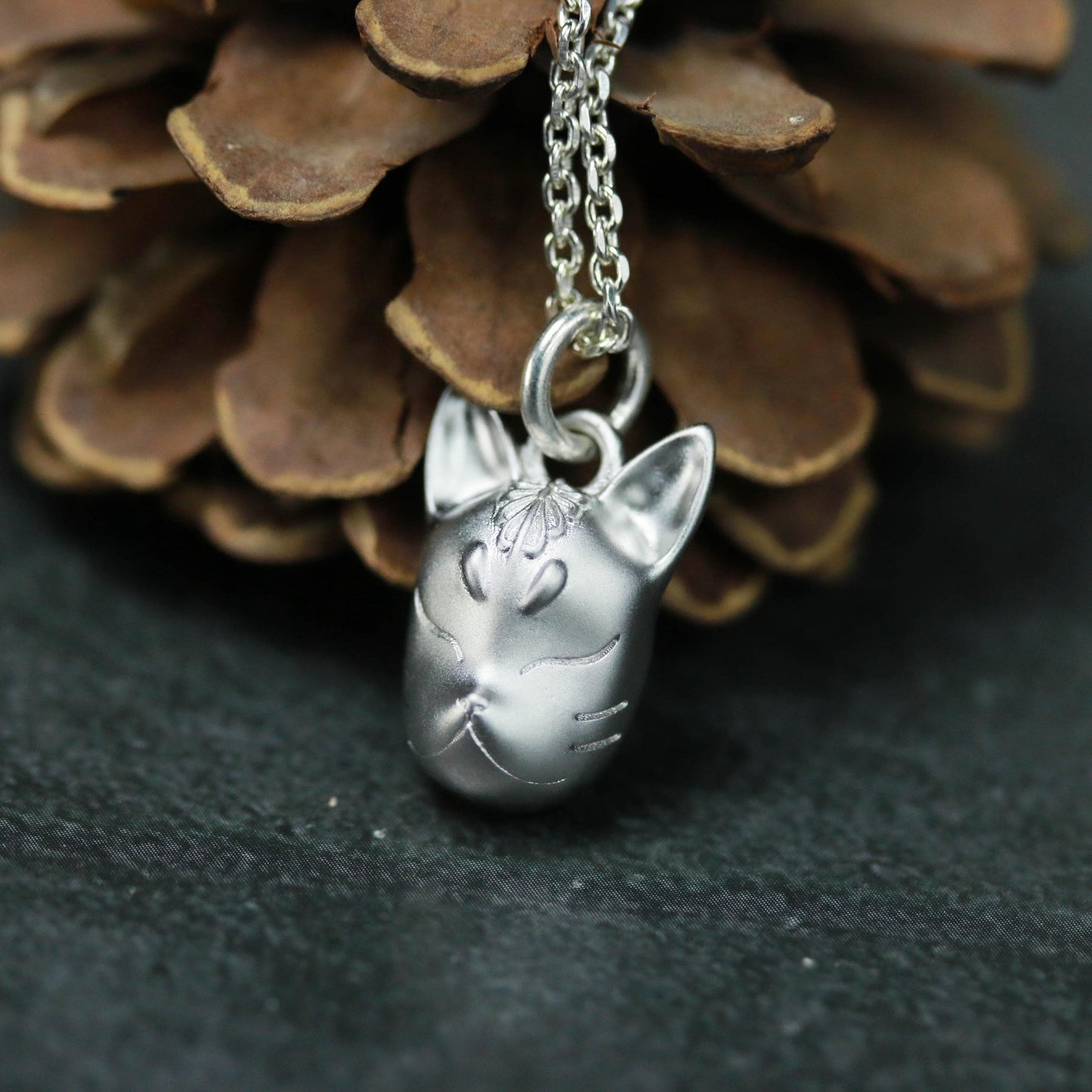 Fox Head Pendant - 925 Sterling Silver Handmade