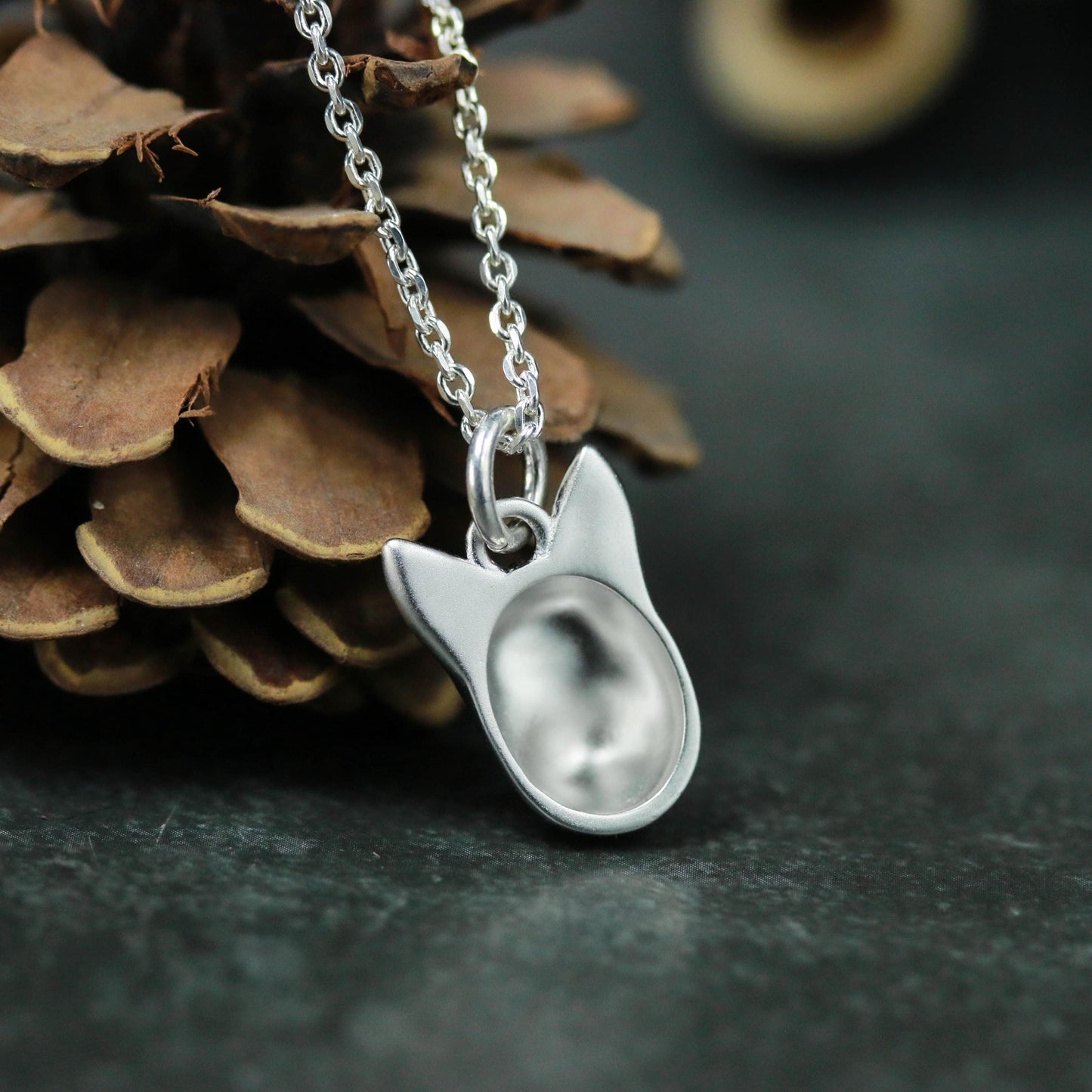 Fox Head Pendant - 925 Sterling Silver Handmade
