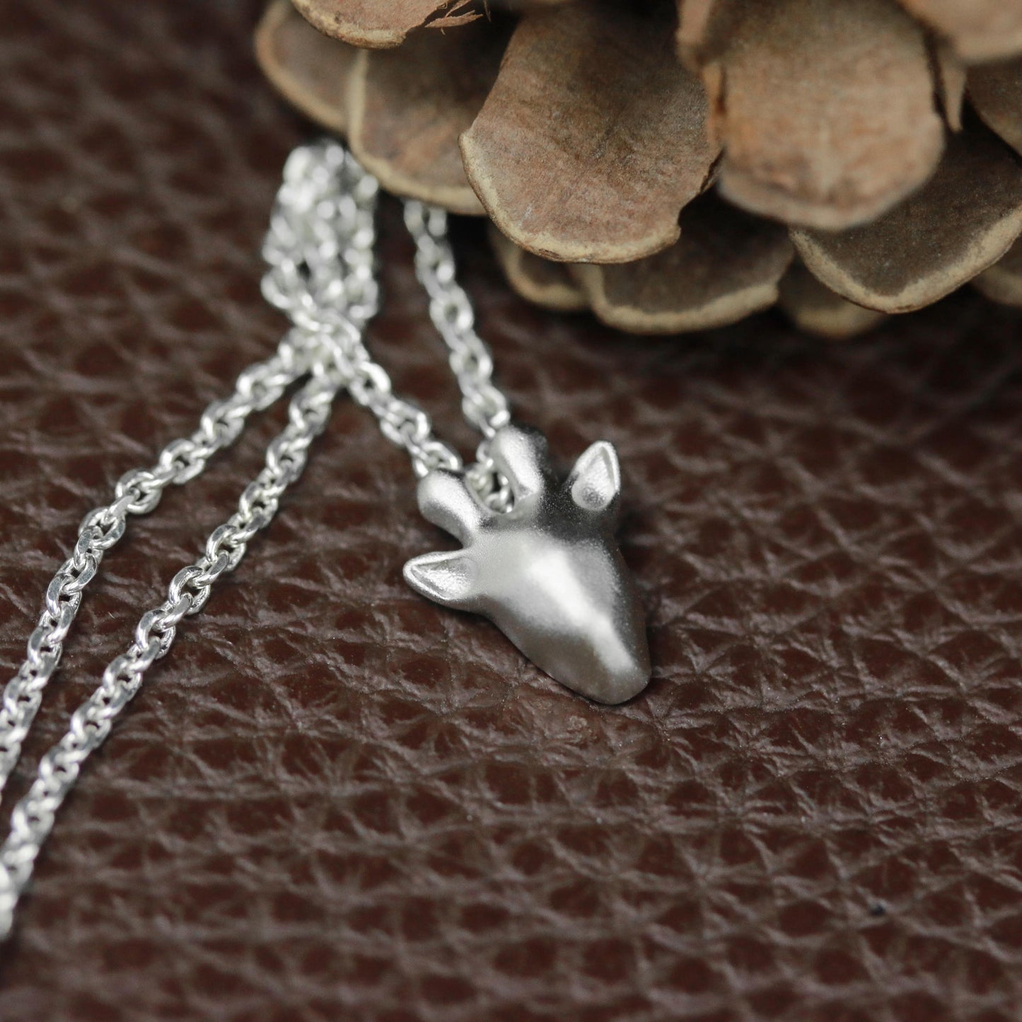 Cute Deer Pendant - 925 Sterling Silver Handmade