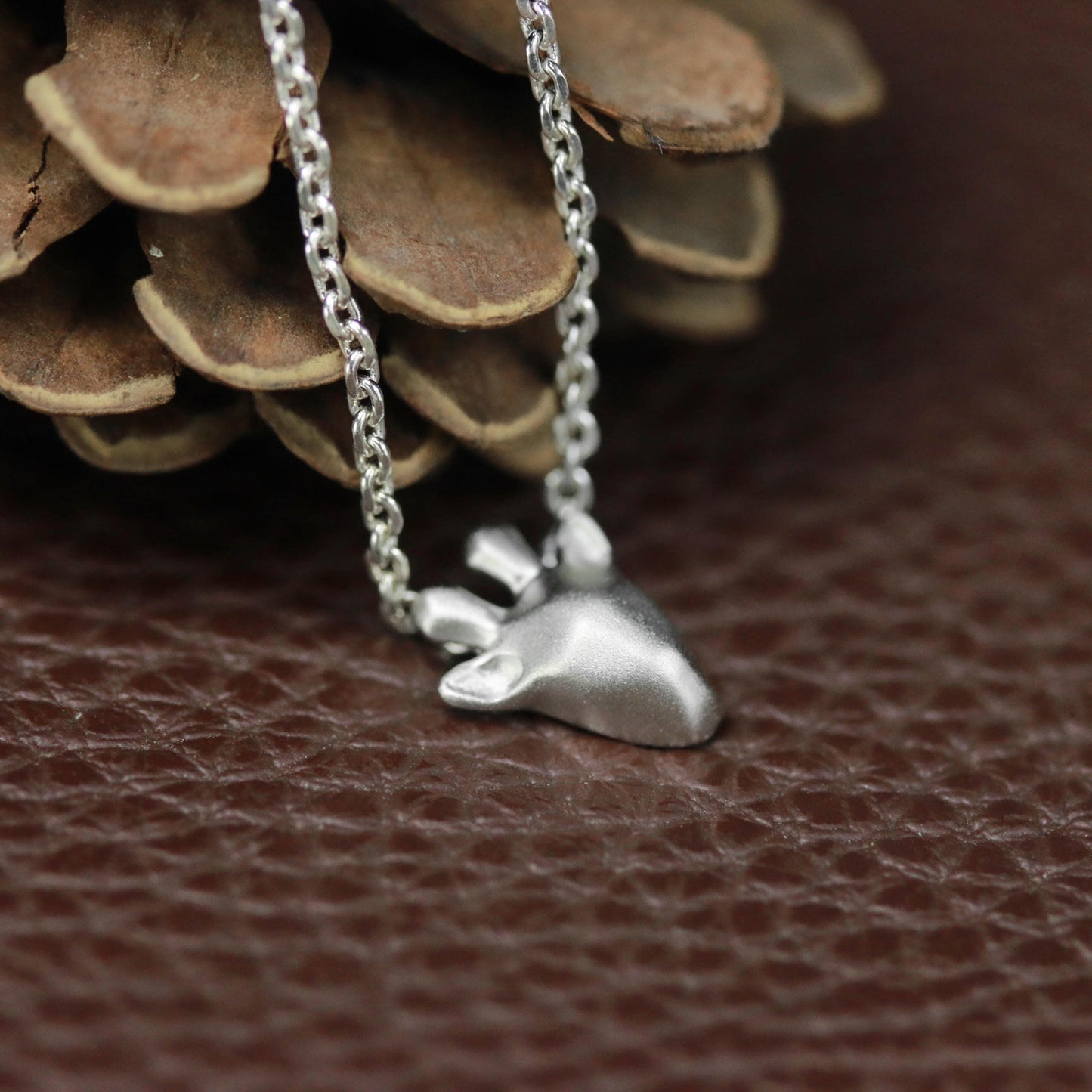 Cute Deer Pendant - 925 Sterling Silver Handmade