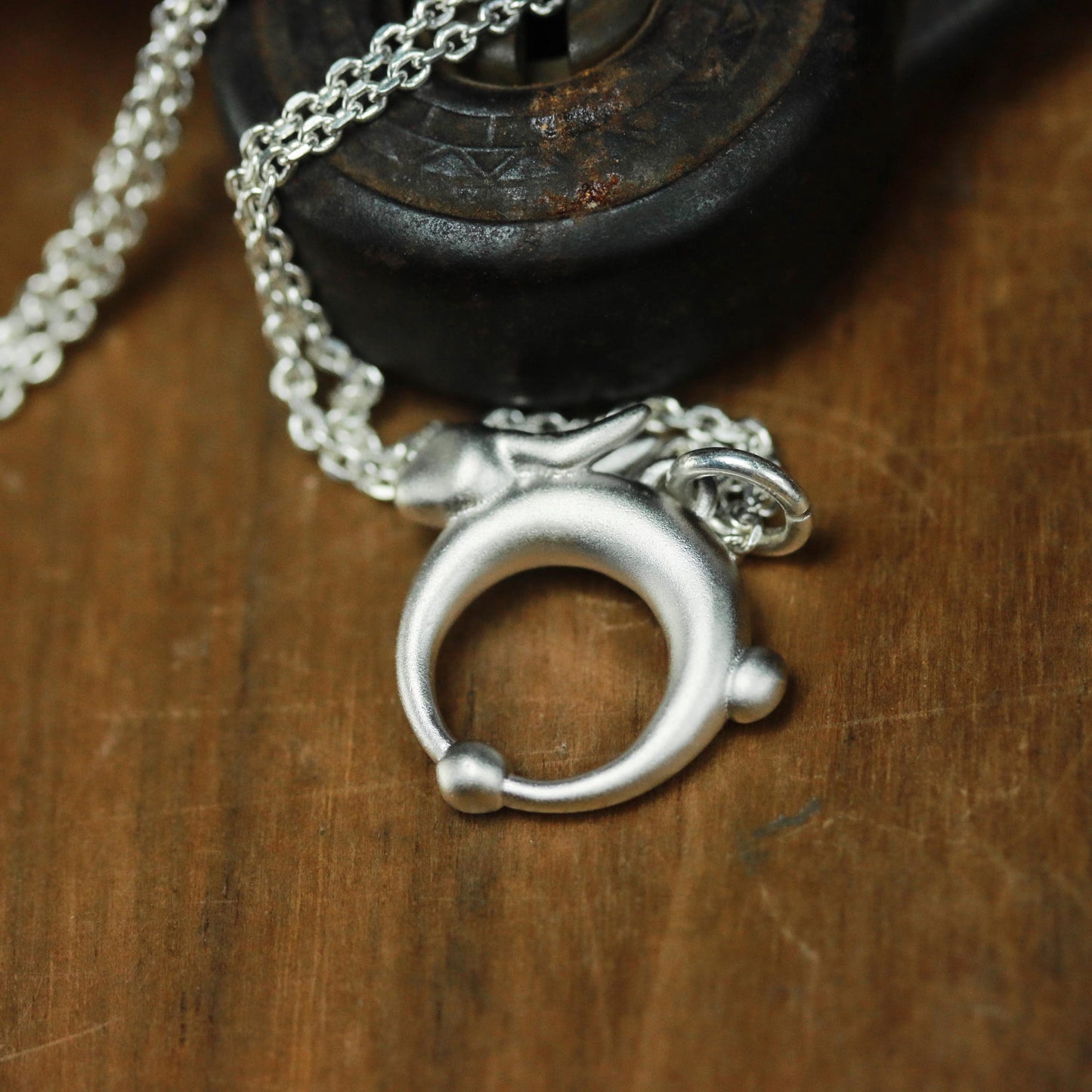 Running Bunny Pendant - 925 Sterling Silver Handmade