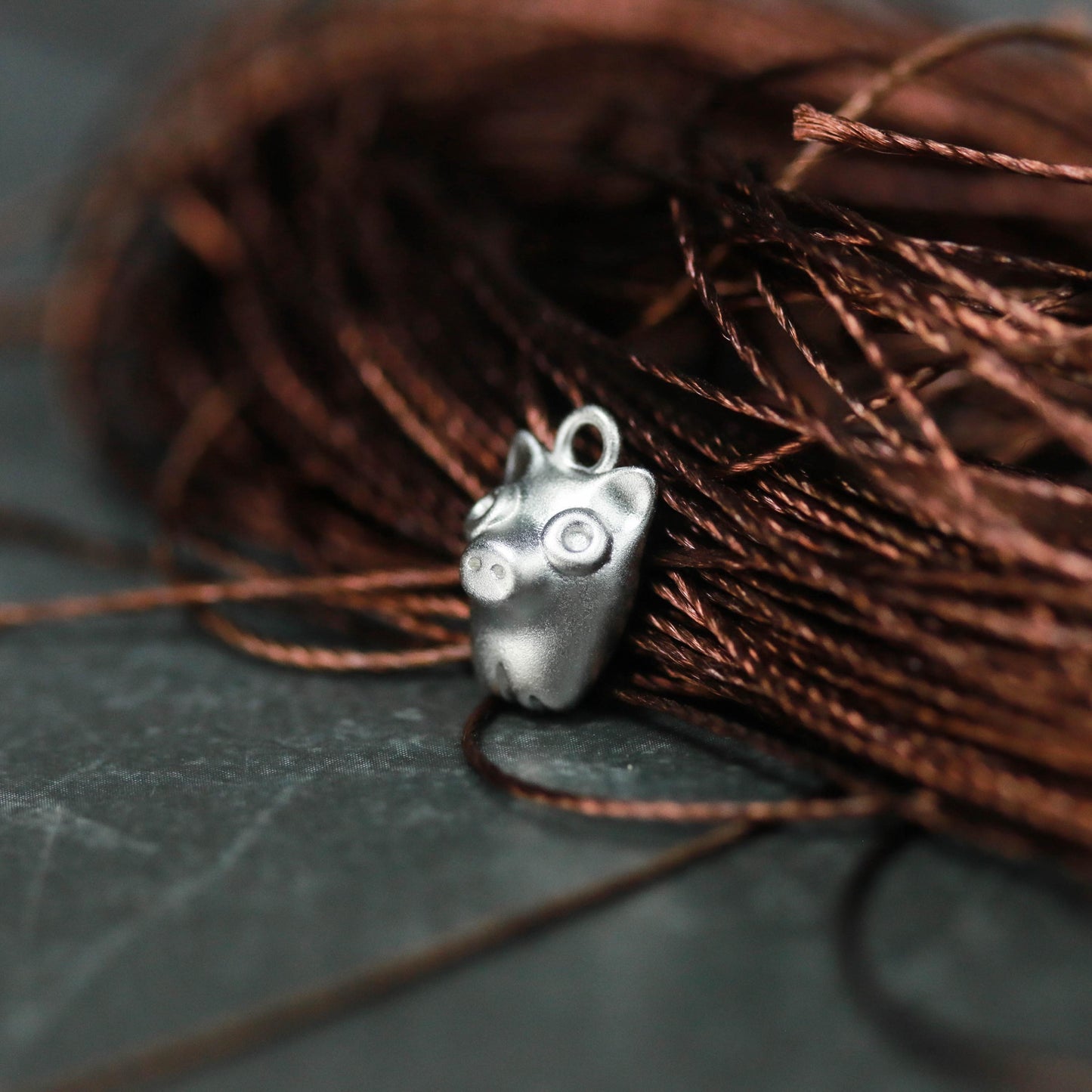 Origami Deer Pendant - 925 Sterling Silver Handmade