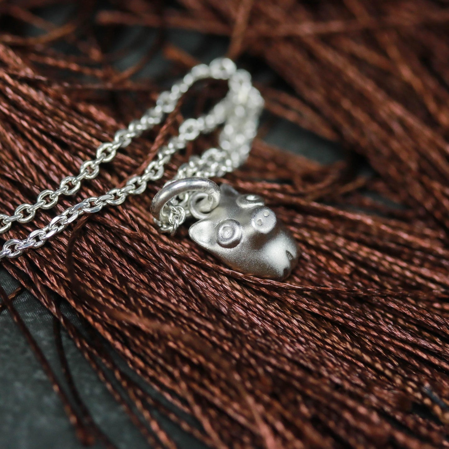 Origami Deer Pendant - 925 Sterling Silver Handmade