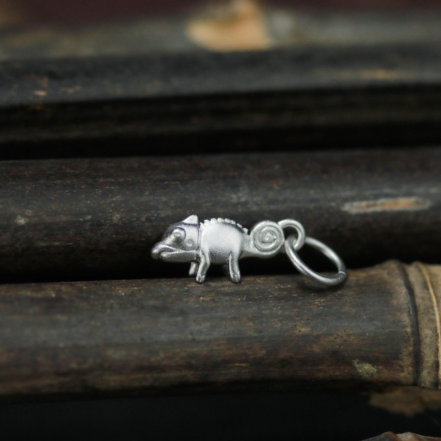 Chameleon Pendant - 925 Sterling Silver Handmade