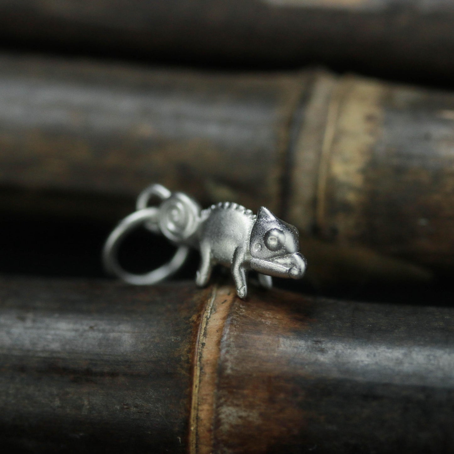 Chameleon Pendant - 925 Sterling Silver Handmade
