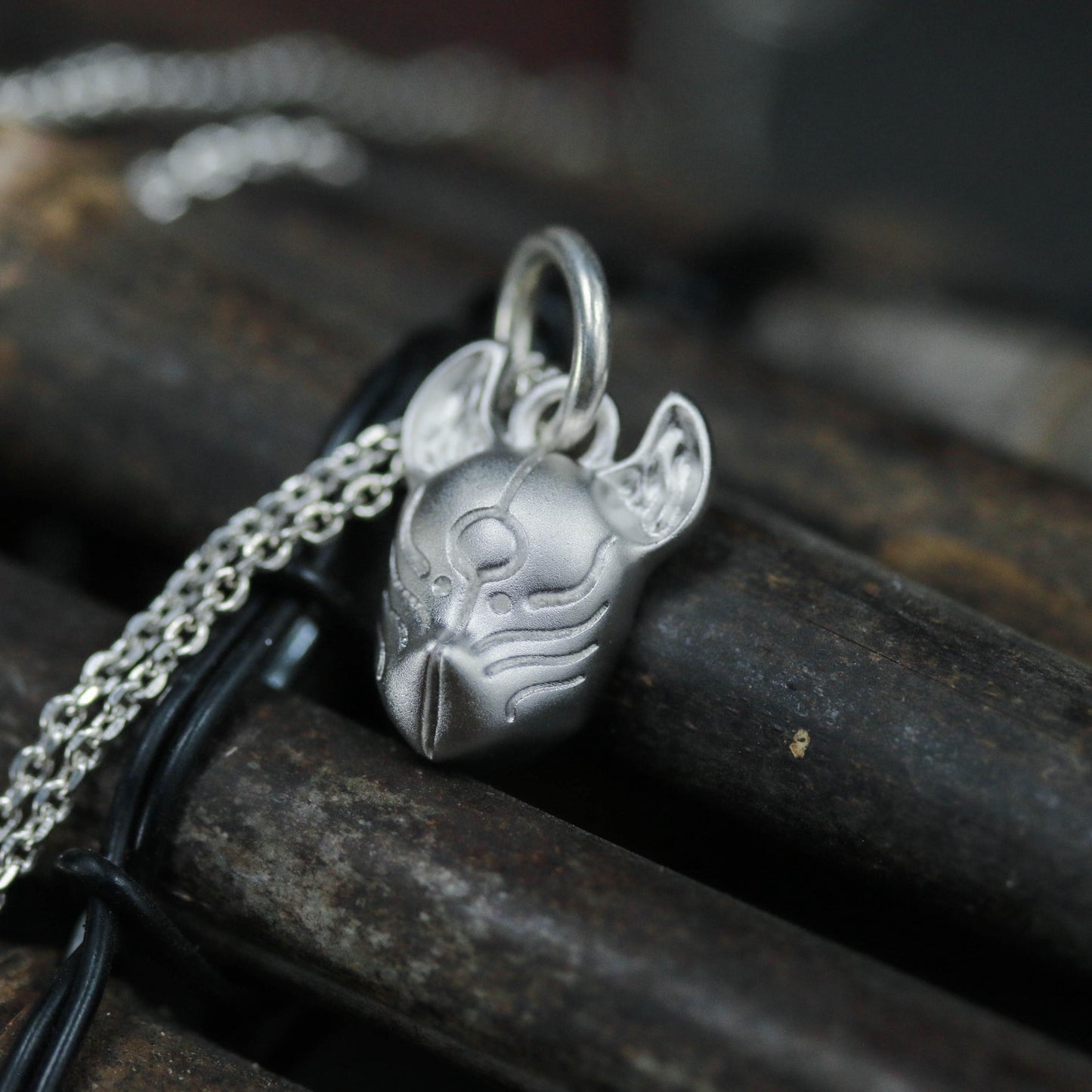 Abstract Mouse Pendant - 925 Sterling Silver Handmade