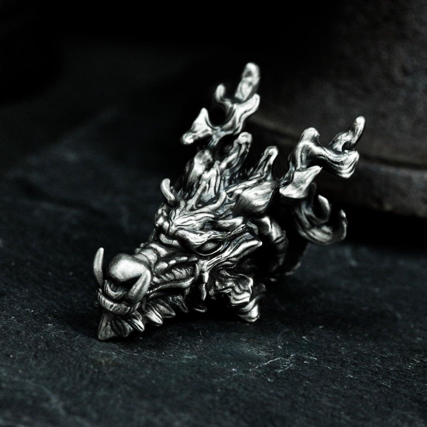 Chinese Dragon Pendant - 925 Silver Handmade Guardian Design