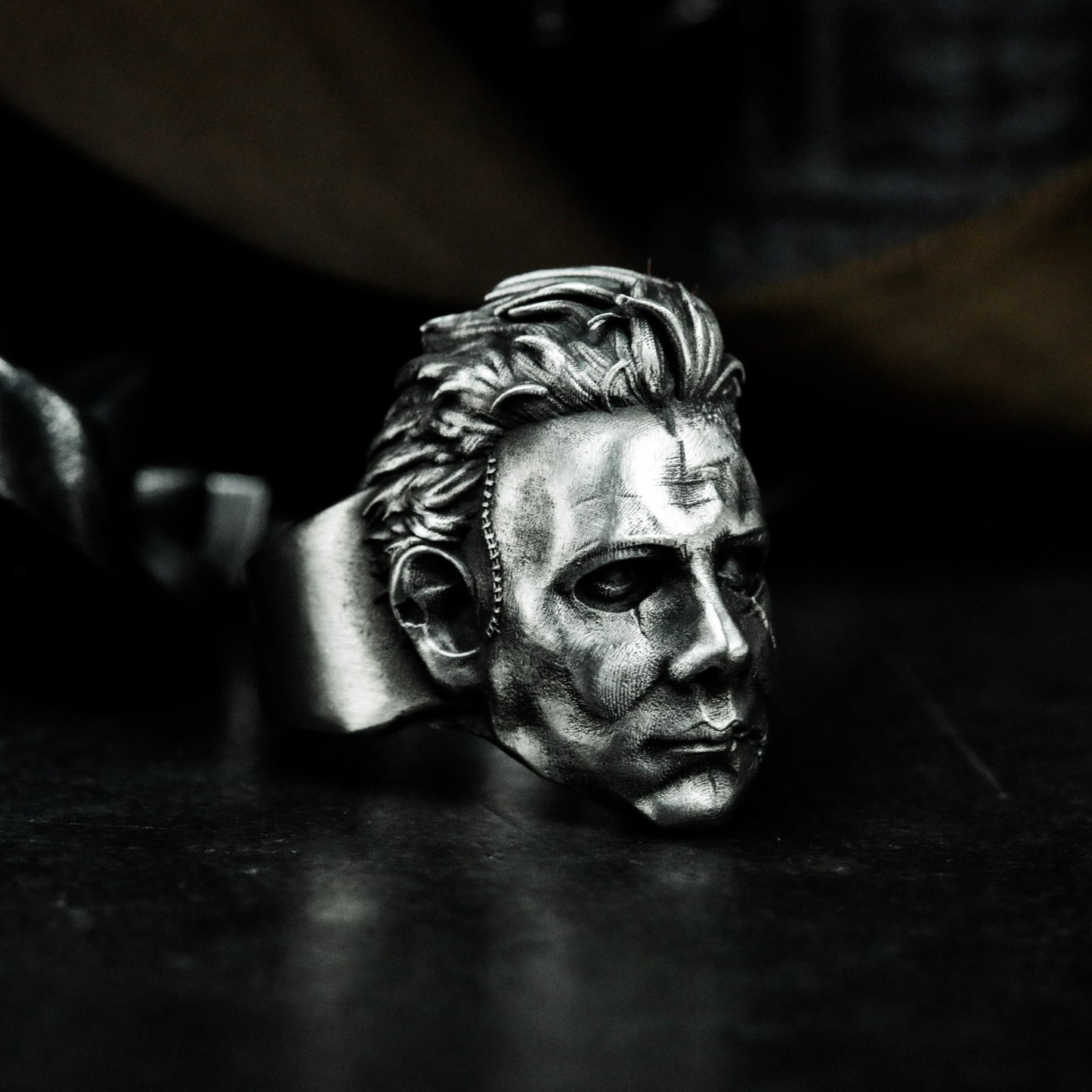 Human Face Ring ¨C 925 Silver Handmade