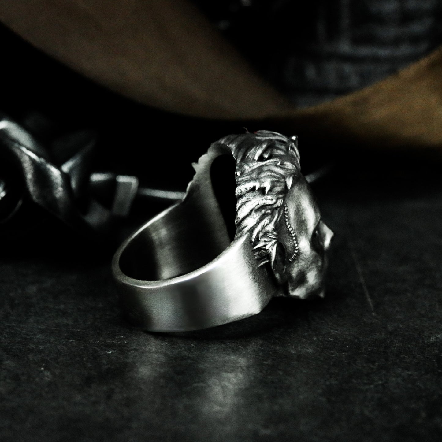 Human Face Ring ¨C 925 Silver Handmade