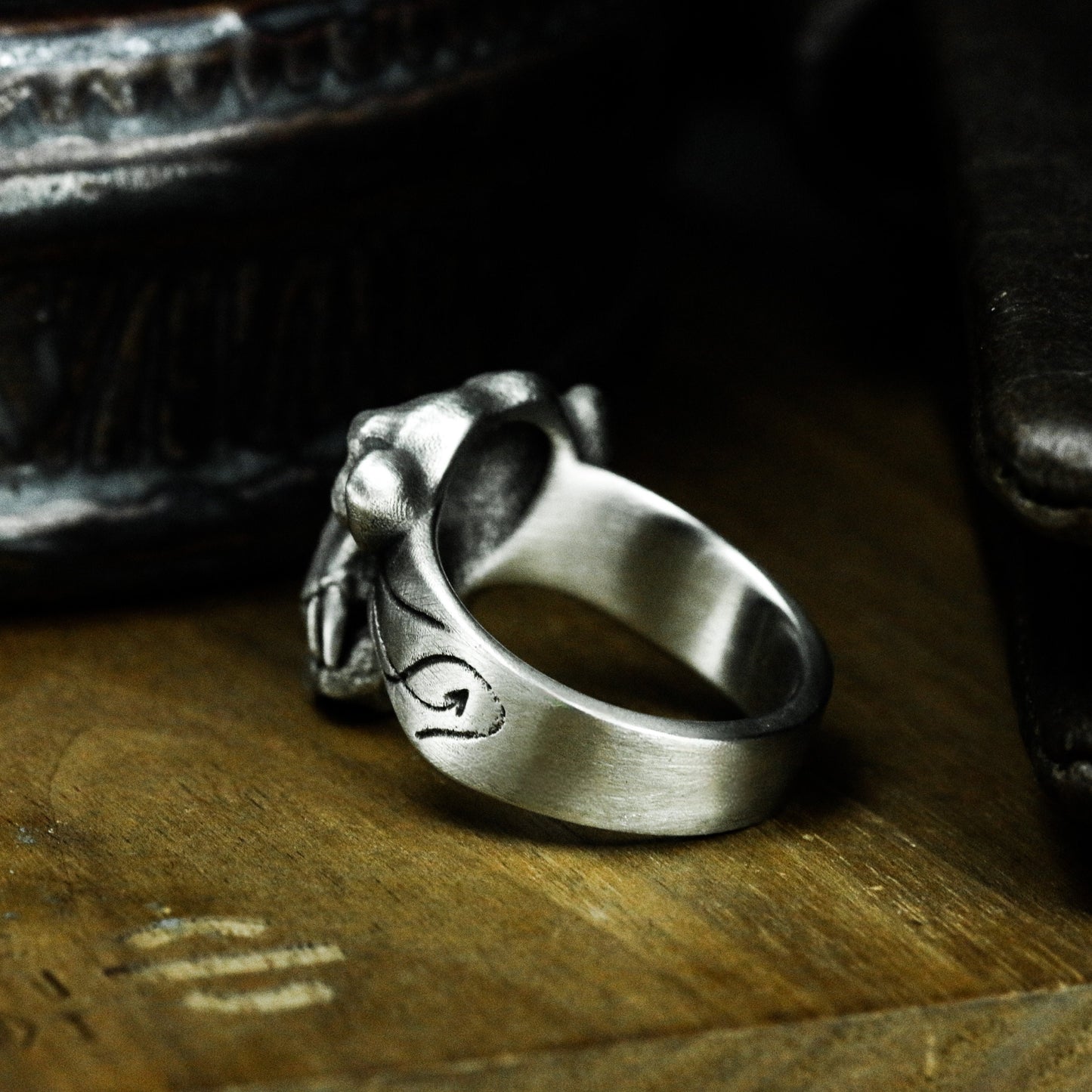 Orangutan Skull Ring - 925 Silver Handmade